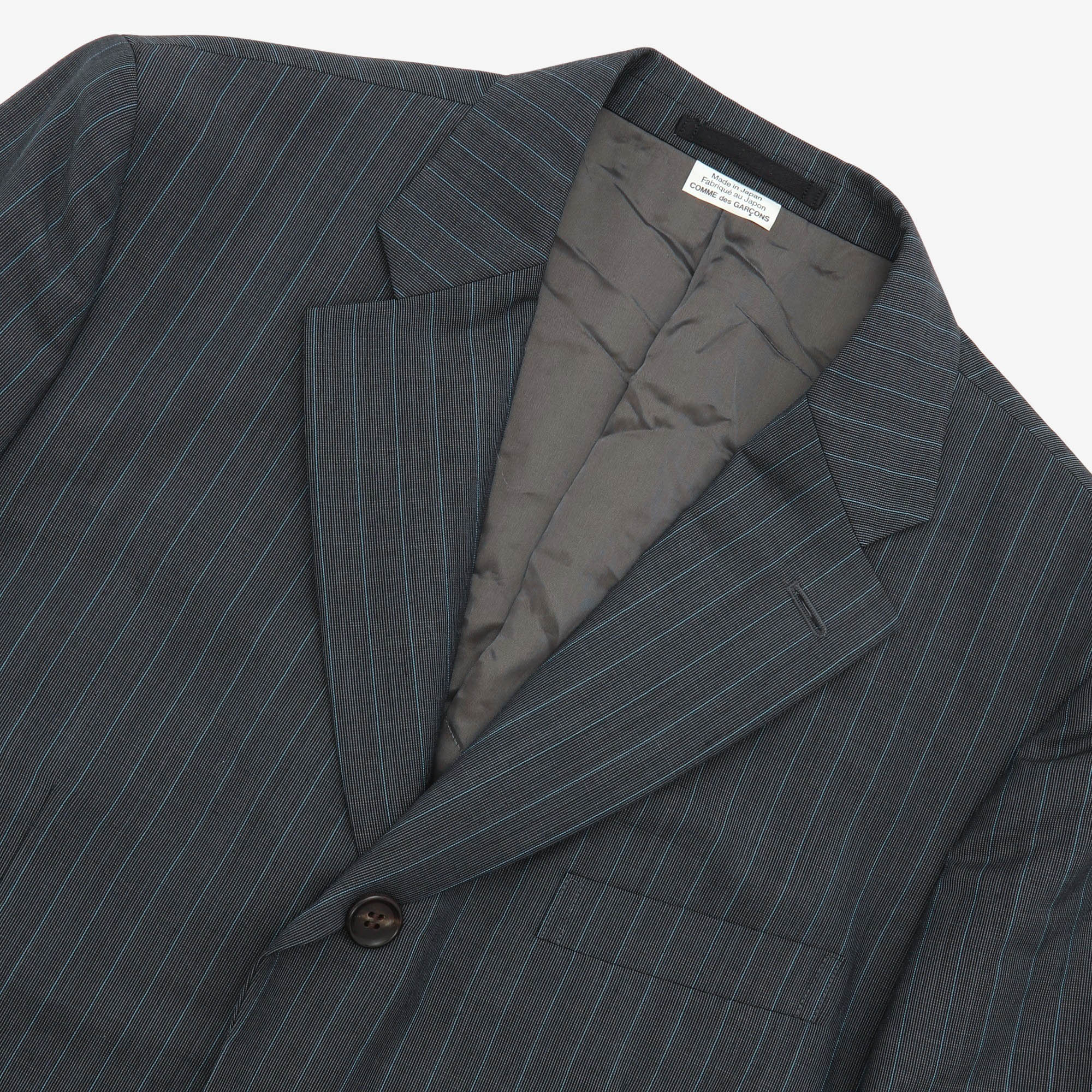 Homme Deux Pinstripe Blazer - Image 3