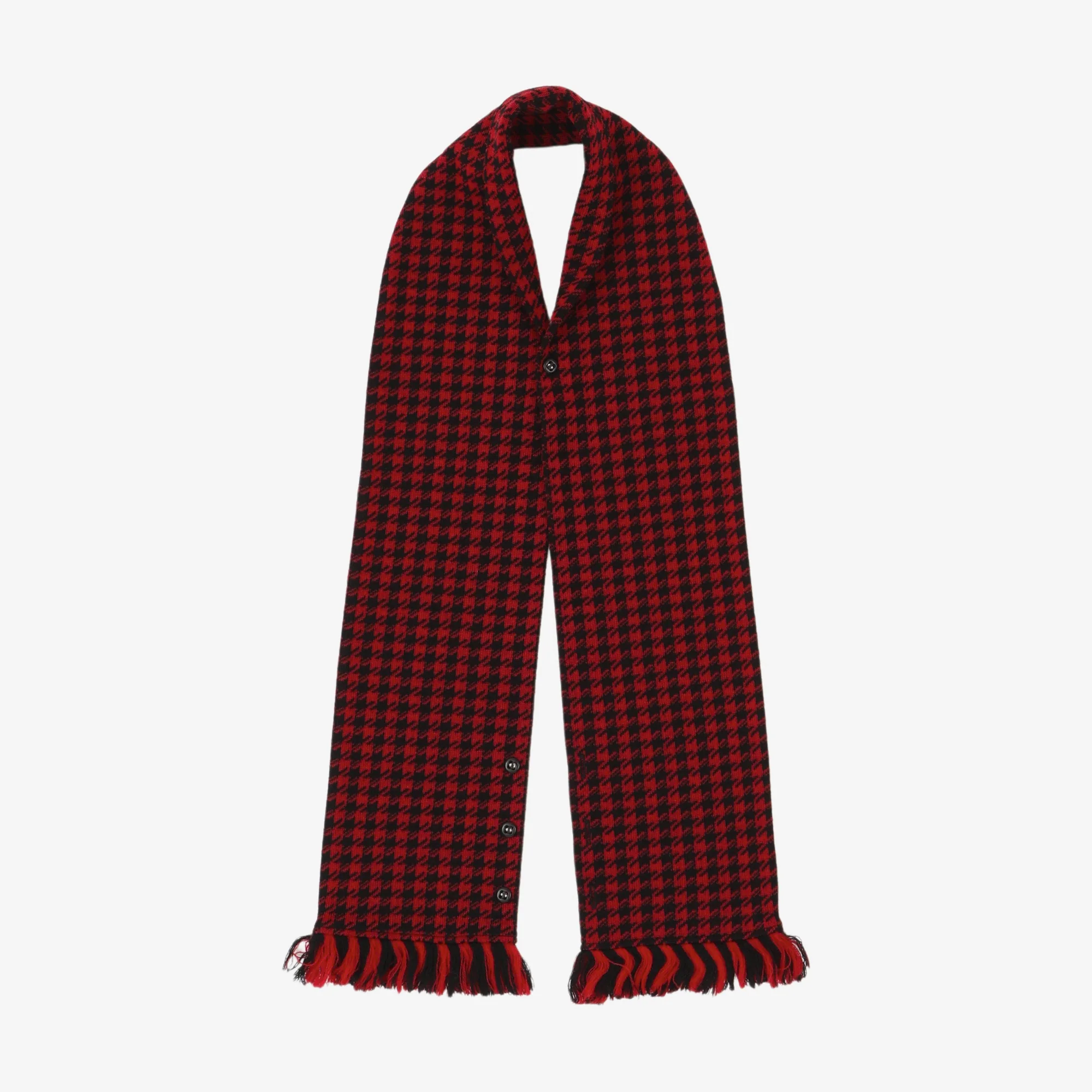 Houndstooth Wool Scarf