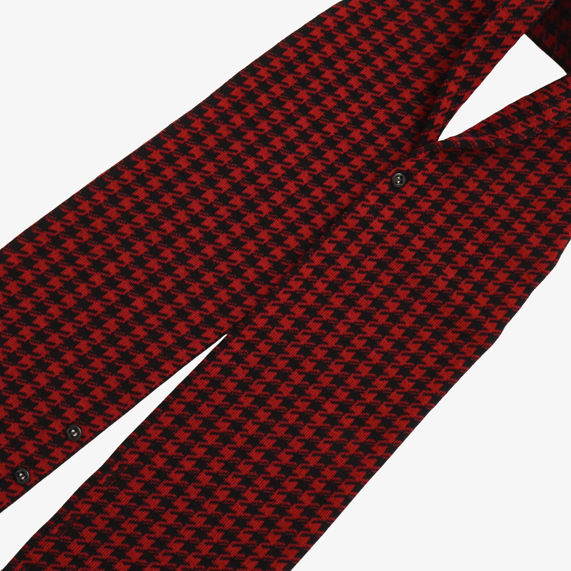 Houndstooth Wool Scarf - Image 2