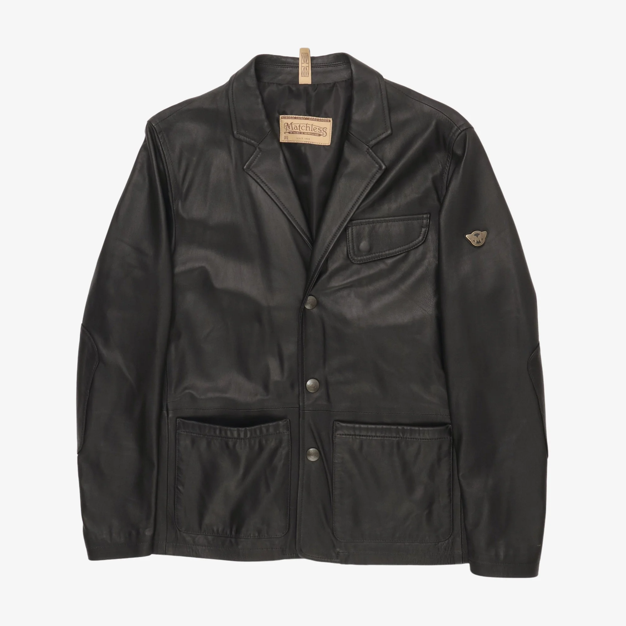 Ian Leather Blazer