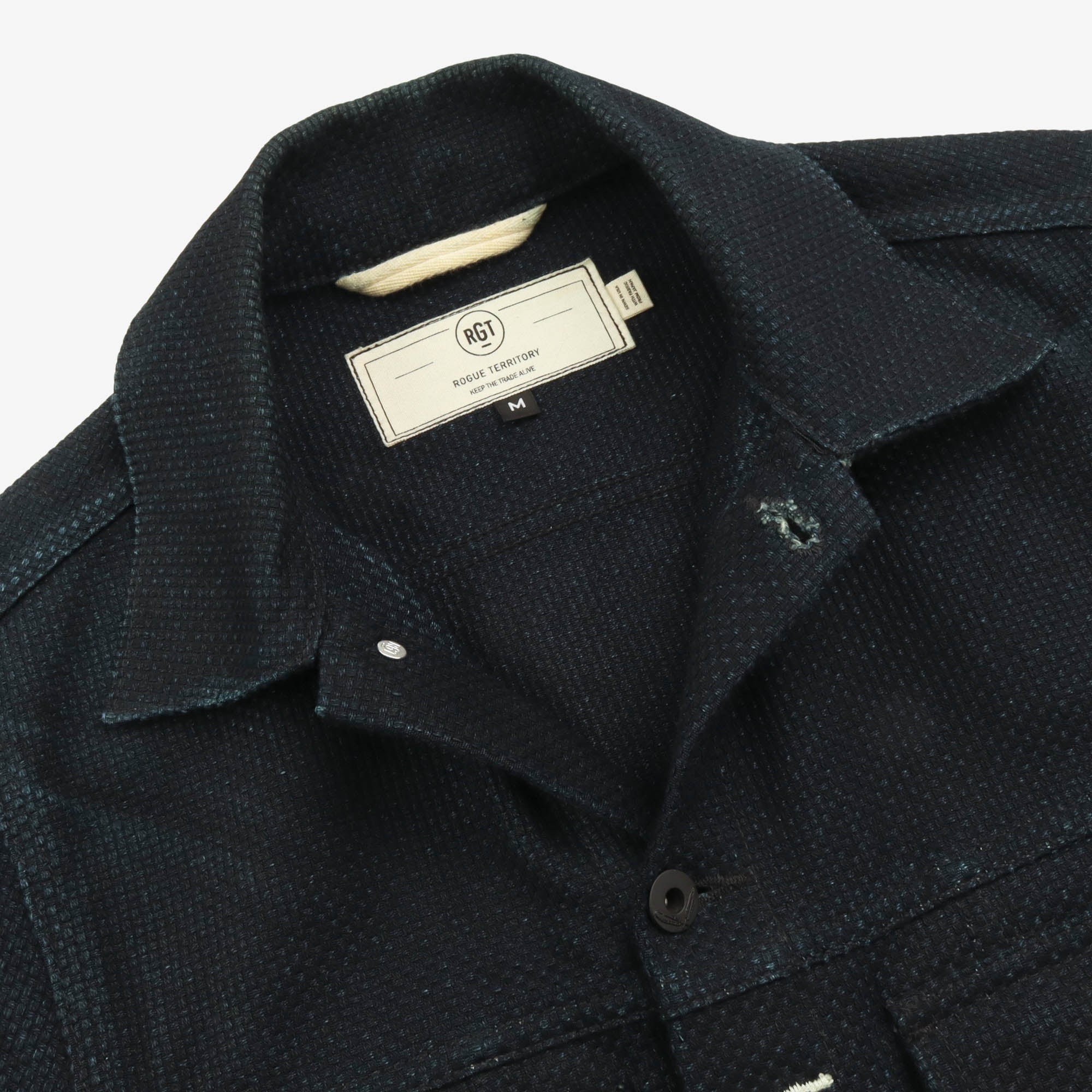 Indigo Sashiko Cruiser Jacket - Image 3