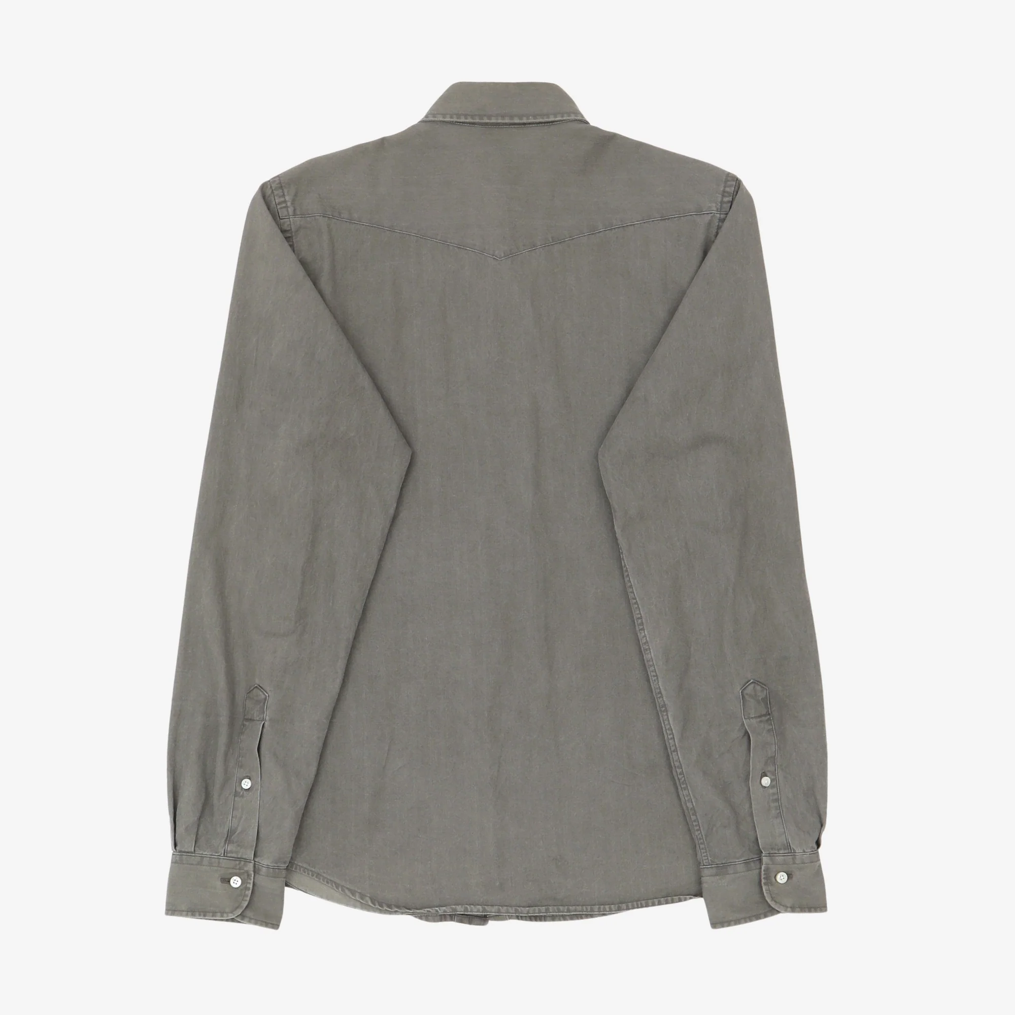 Bespoke Denim Western Shirt - Image 2