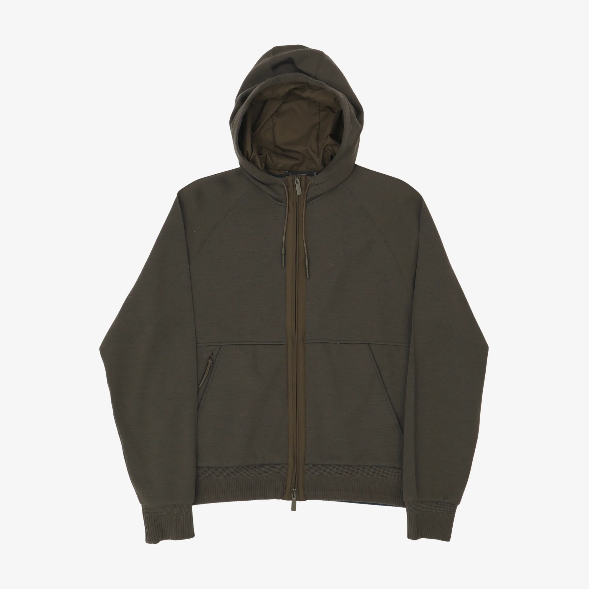Jersey Zip Up Hoodie