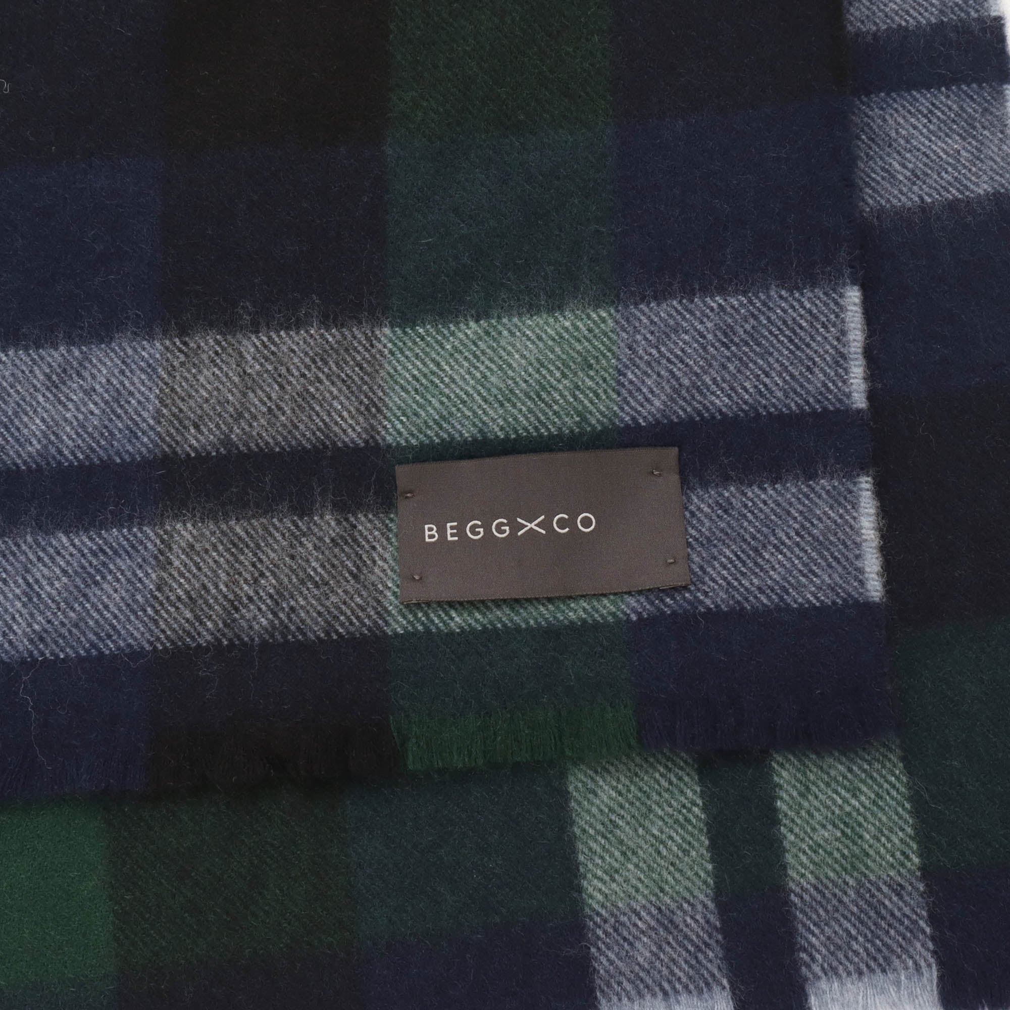 Lambswool Check Scarf - Image 3