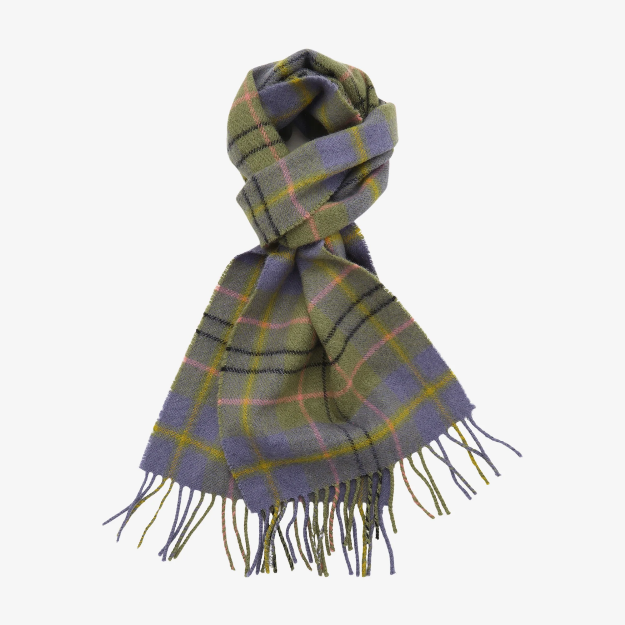 Lambswool Check Scarf - Image 2