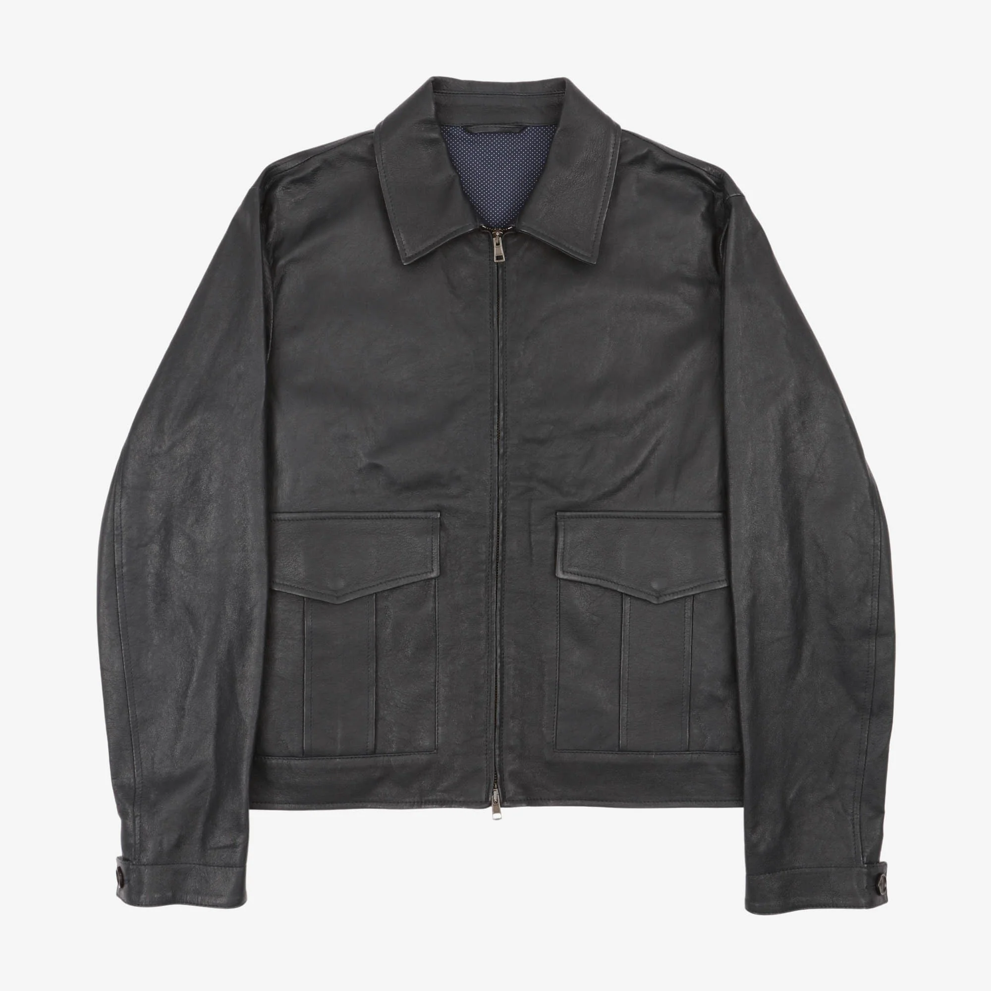 Leather Bomber Jacket