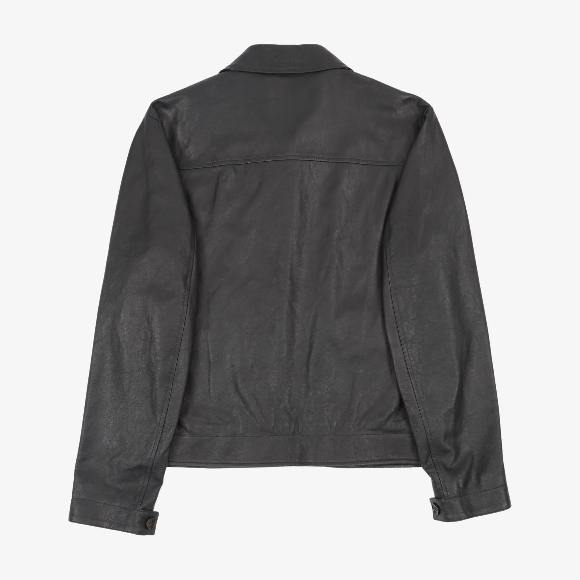 Leather Bomber Jacket - Image 2