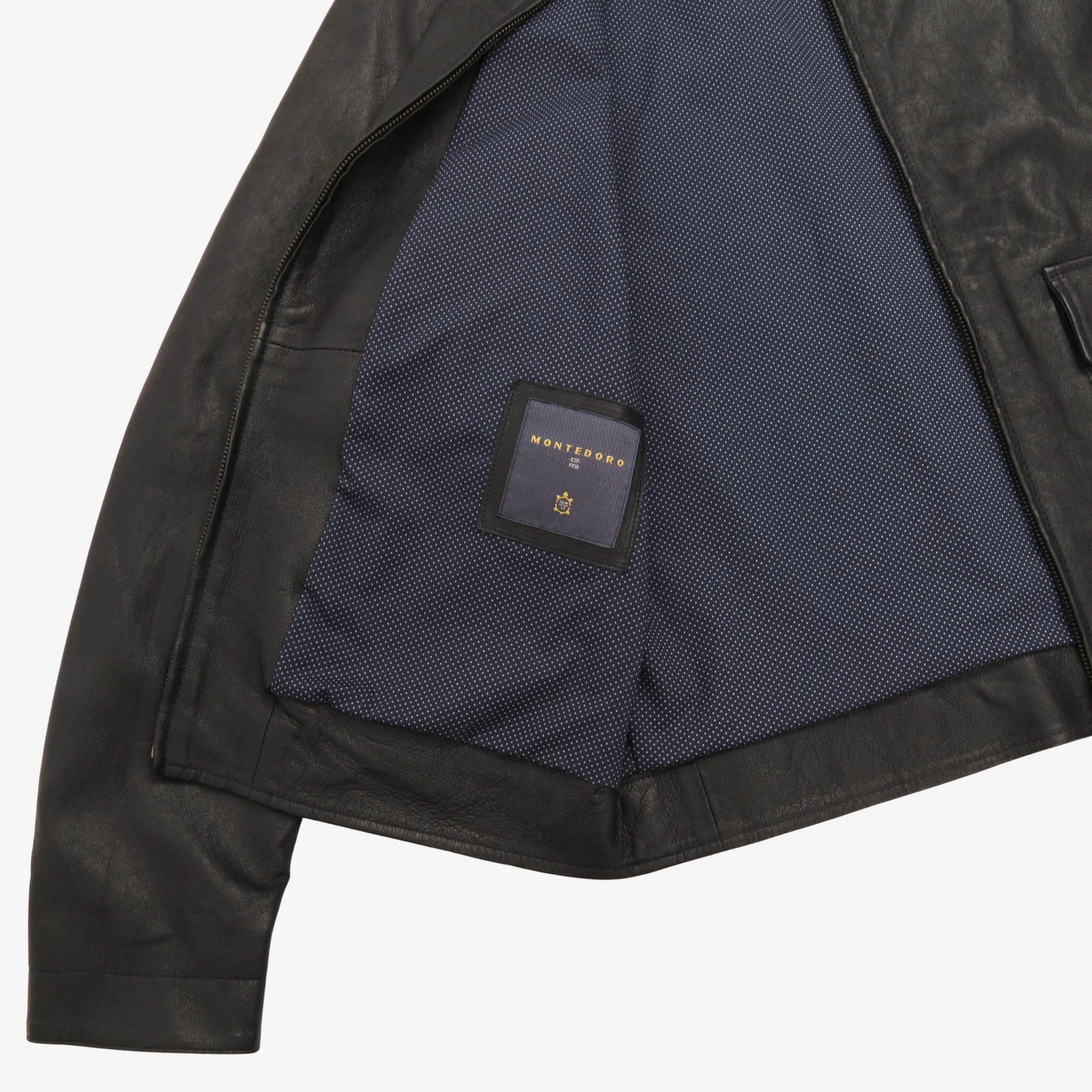 Leather Bomber Jacket - Image 4