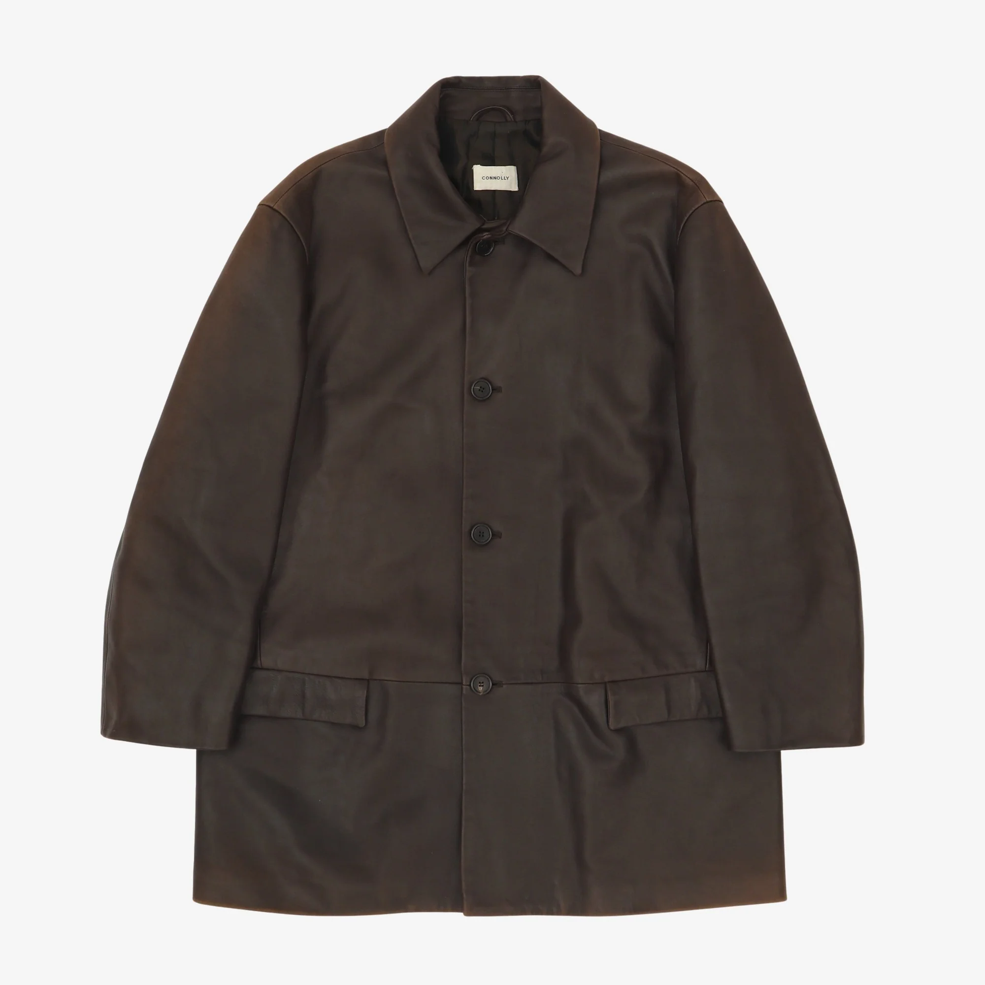Leather Car Coat