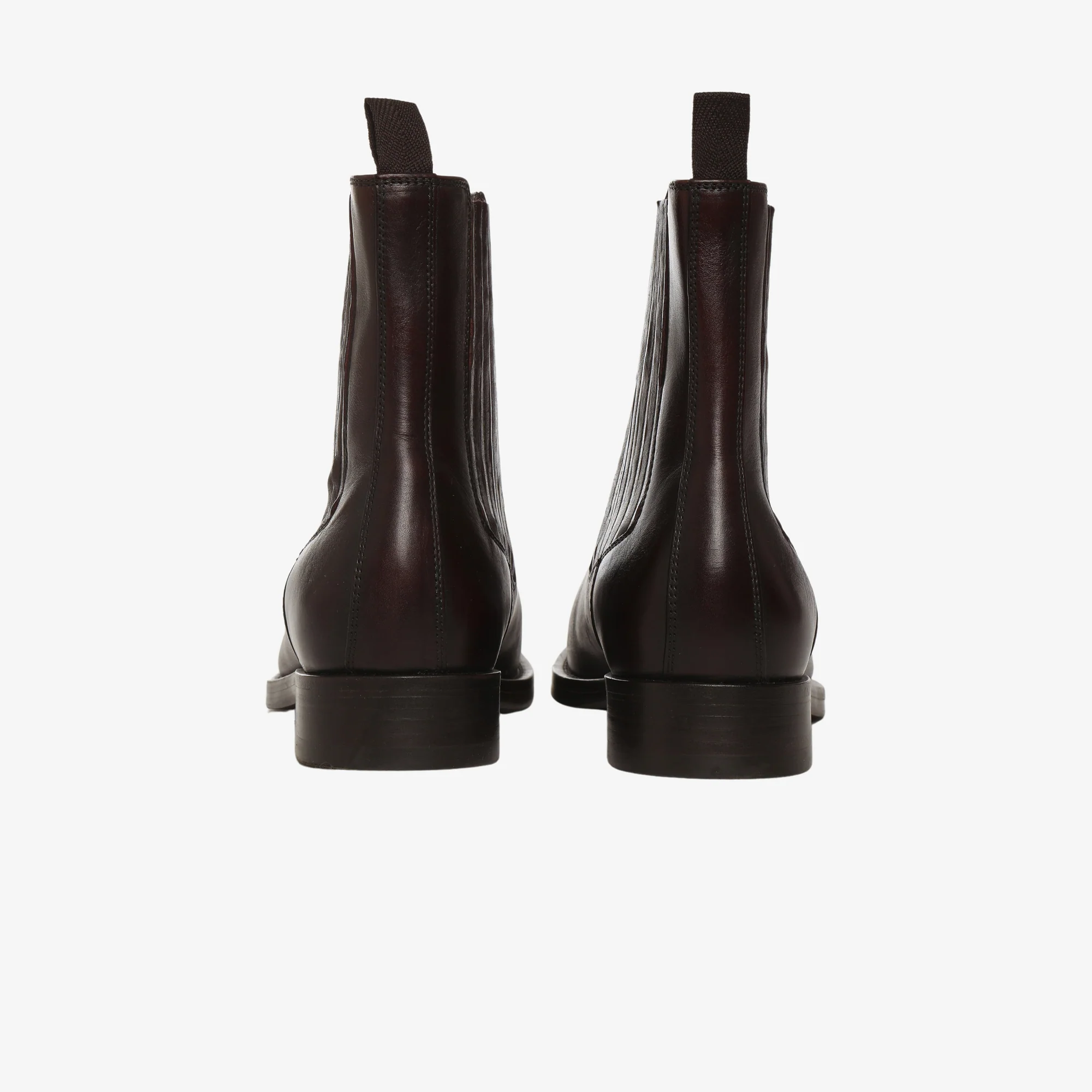 Burnished Leather Chelsea Boots - Image 3