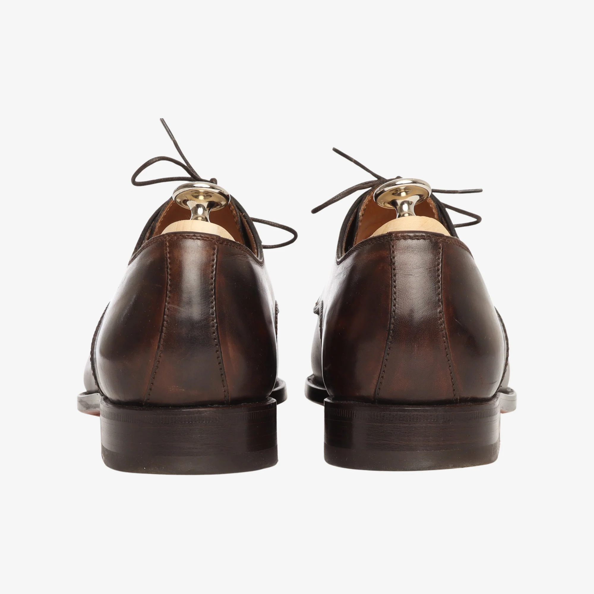 Leather Lace Up Dress Shoes + Trees - Image 3