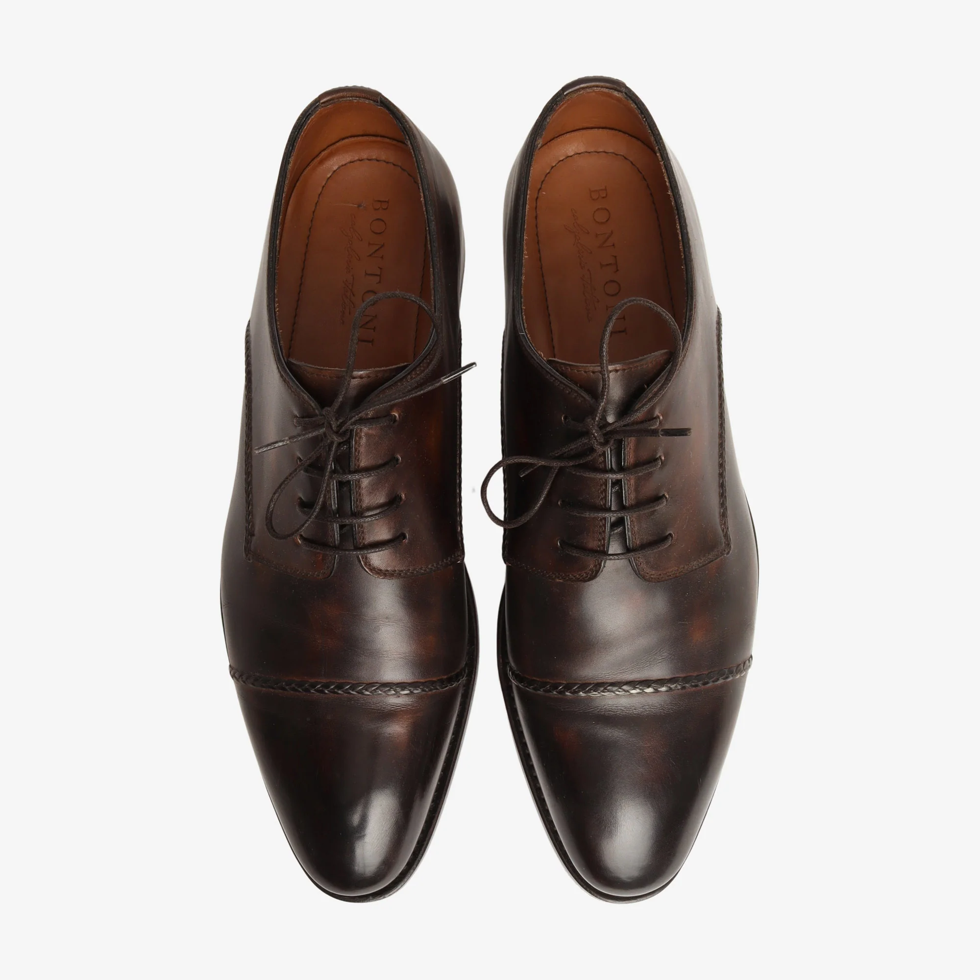 Leather Lace Up Dress Shoes + Trees - Image 5