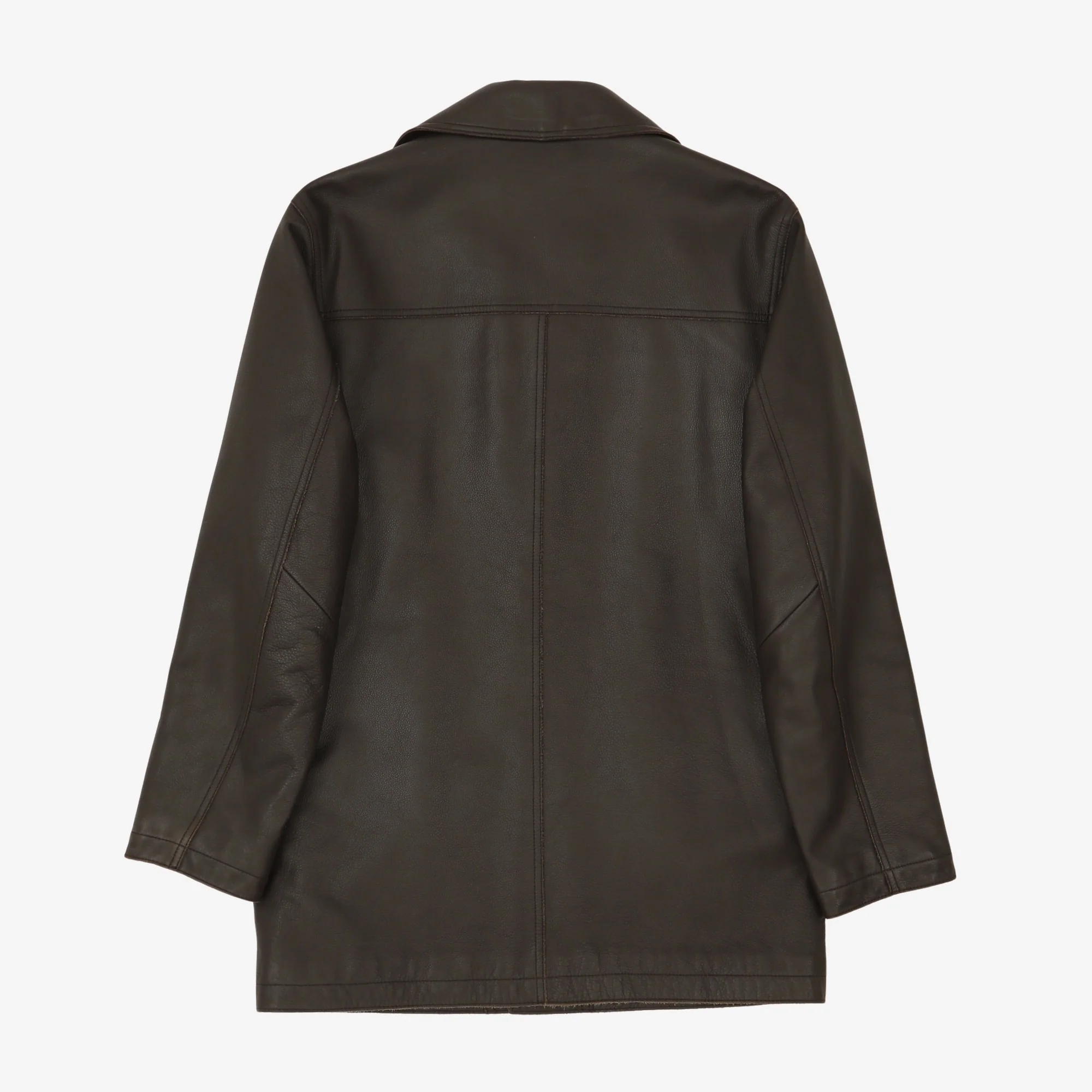 Vintage Leather Coat - Image 2