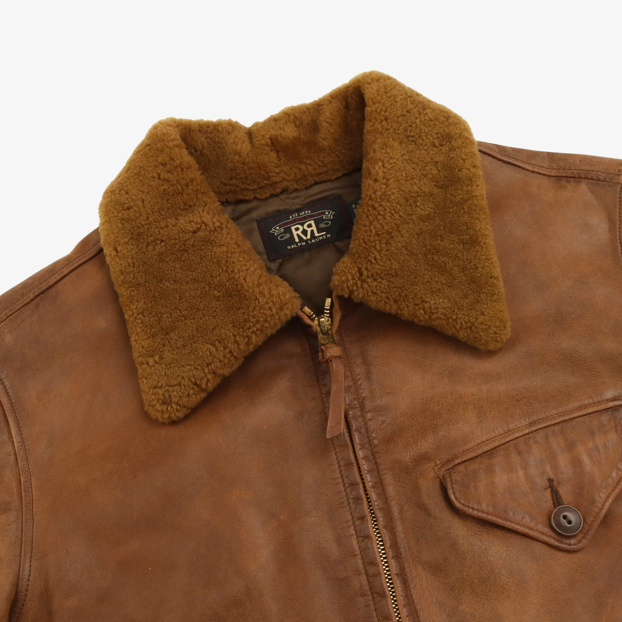 Leather Shearling Jacket - Image 4