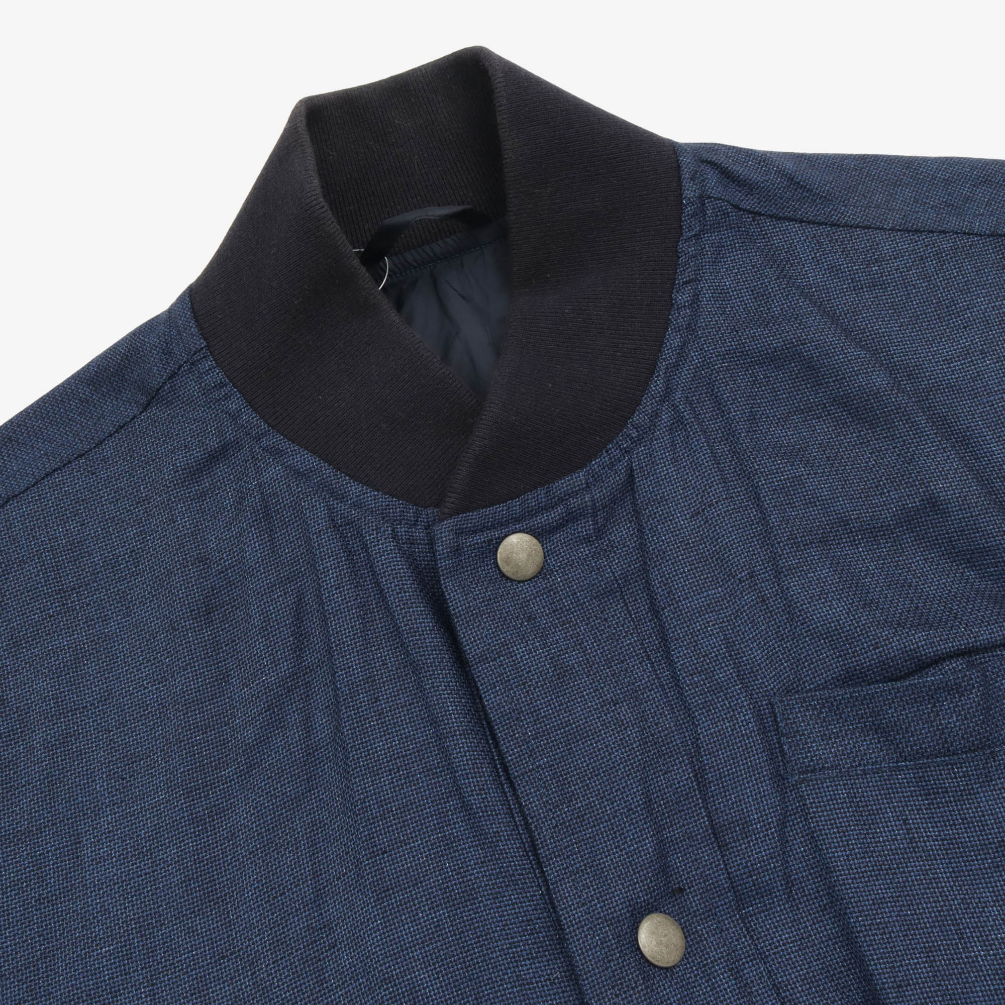 Linen Blend Bomber Jacket - Image 3