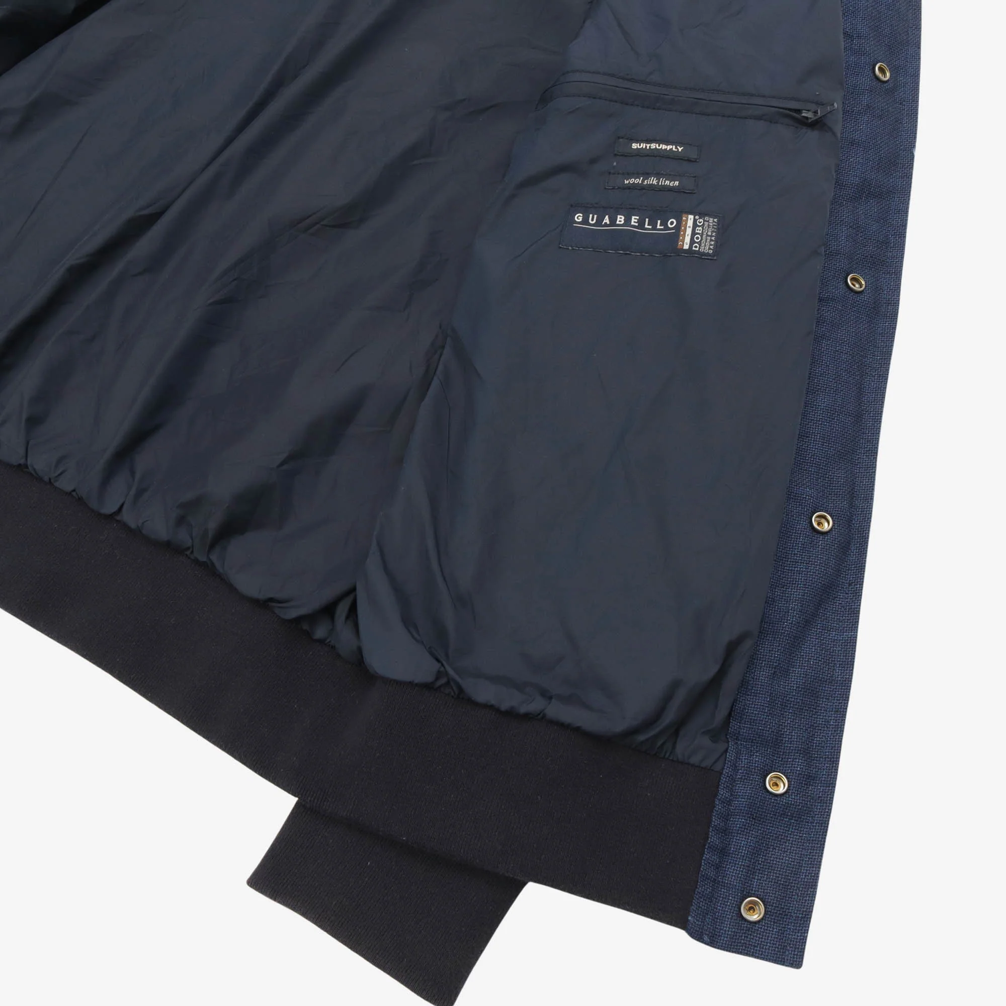 Linen Blend Bomber Jacket - Image 4