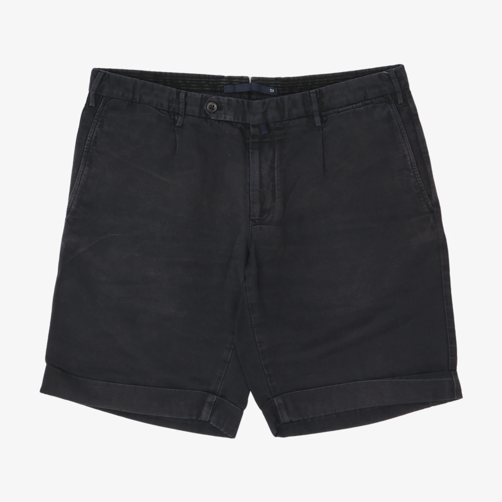Linen Blend Pleated Shorts (35W)