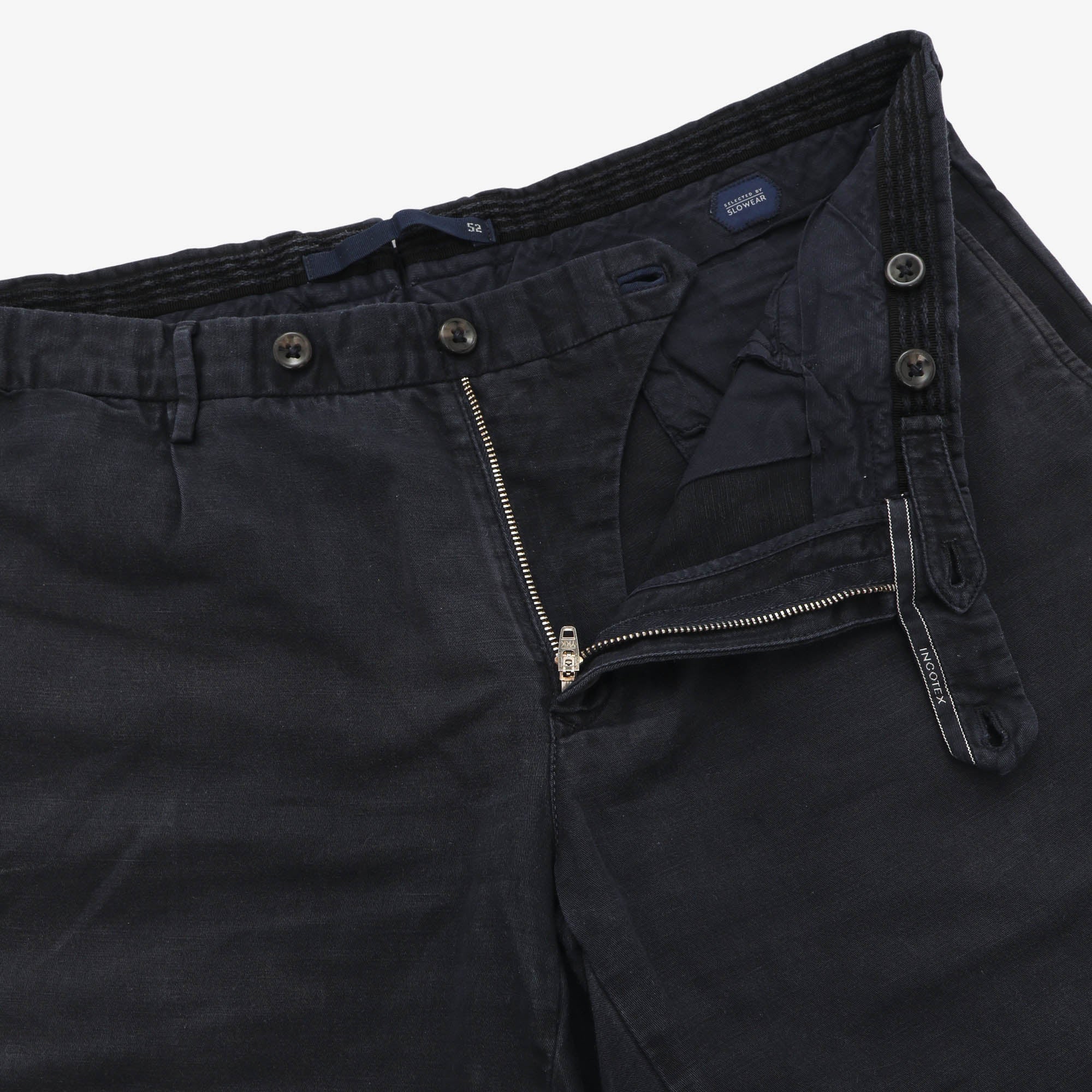 Linen Blend Pleated Shorts (35W) - Image 3
