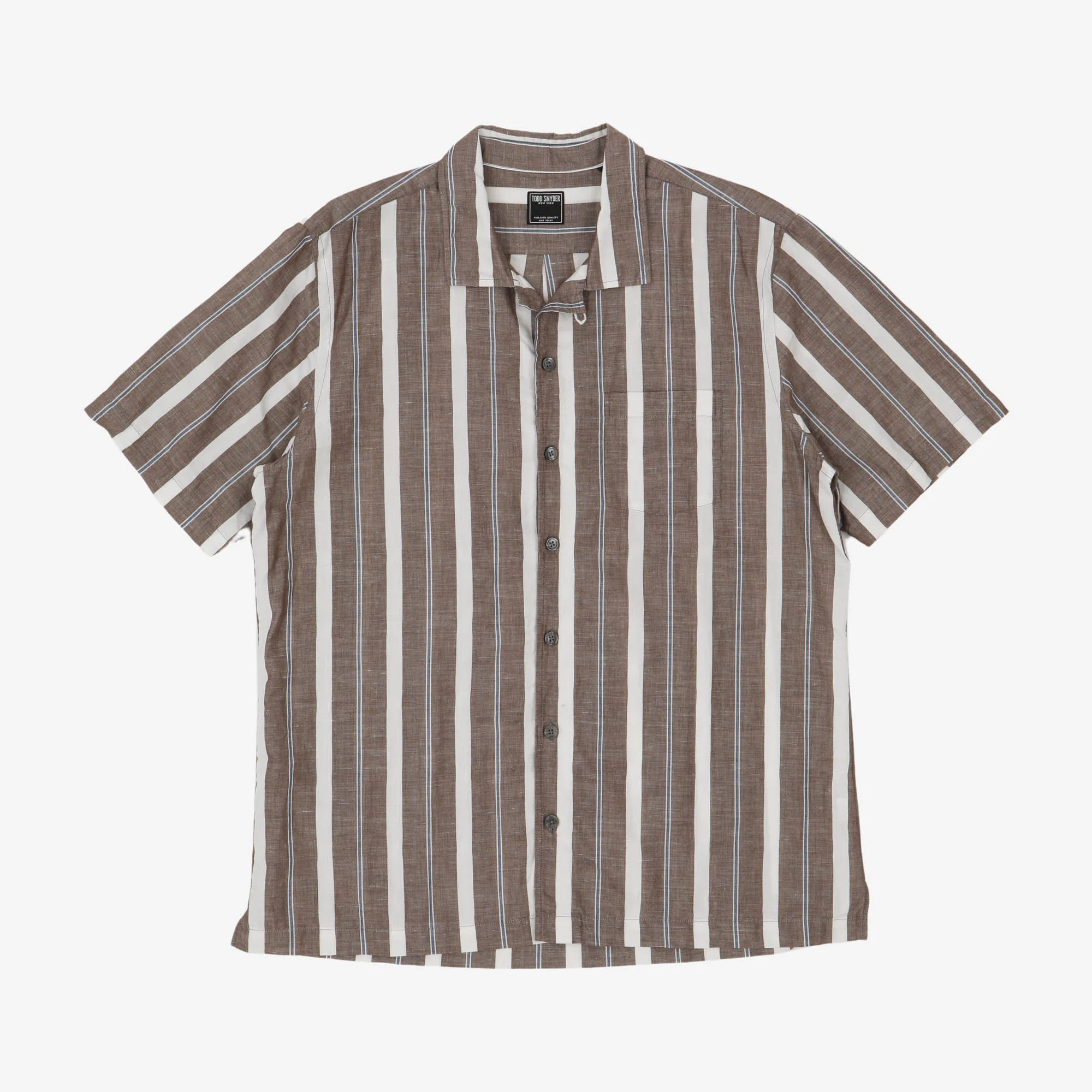 Linen Blend Striped Shirt
