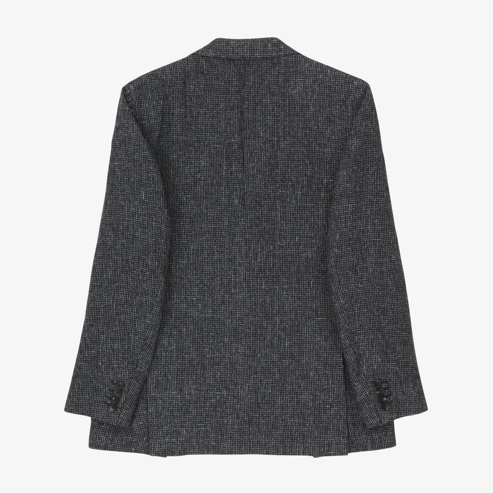 Linen Blend Woven Blazer - Image 2