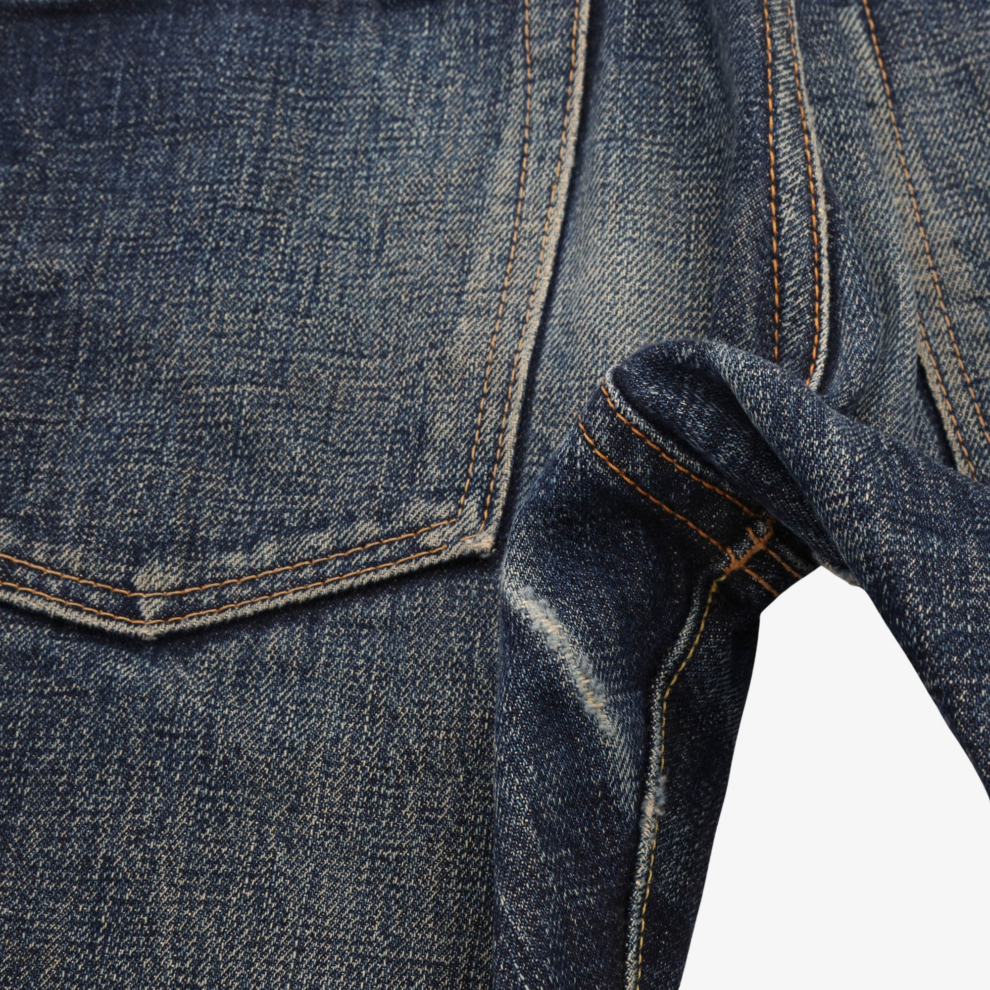 Lot 400T Tapered Selvedge Denim (30W X 34L) - Image 4
