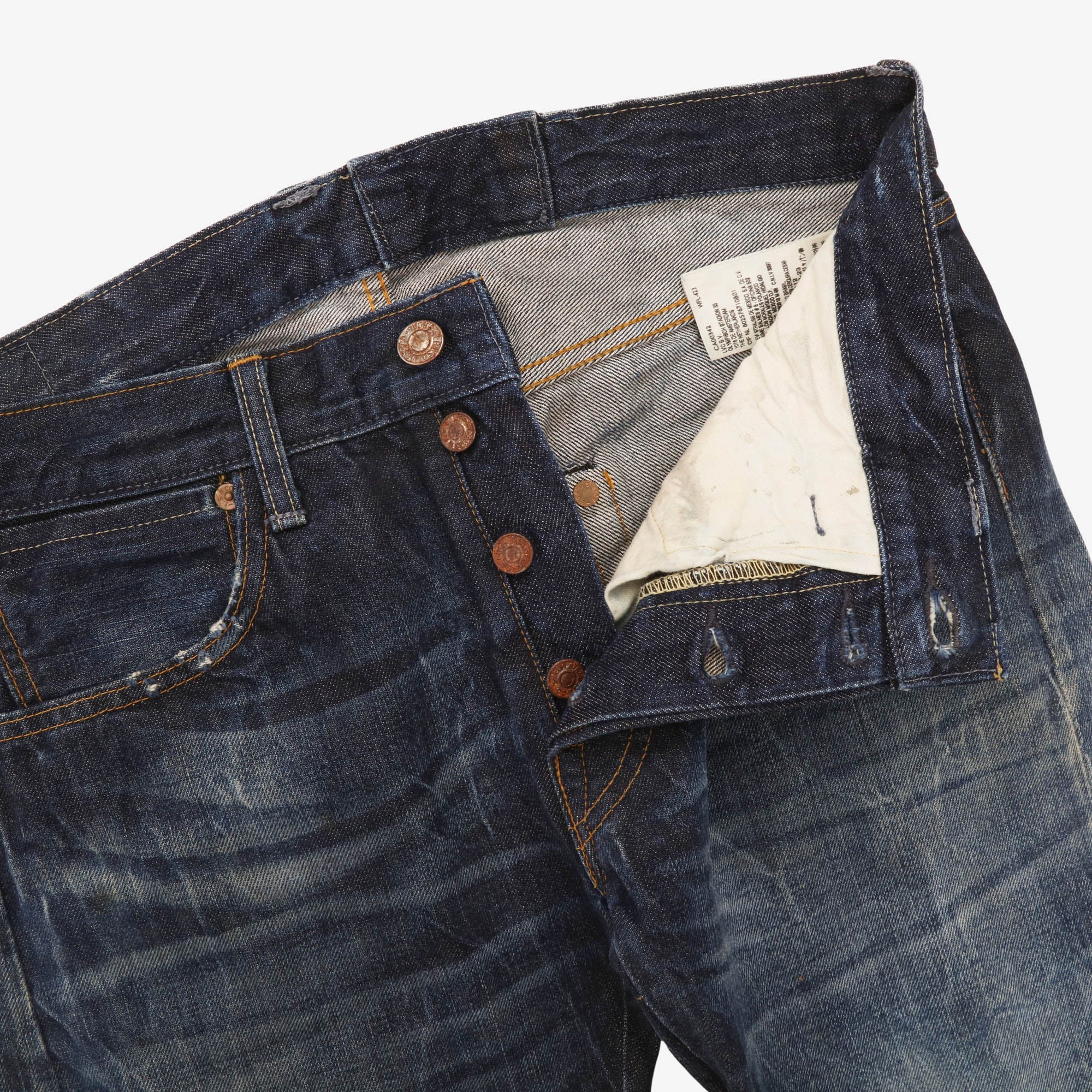 501XX Selvedge Denim (32W X 31L) - Image 3