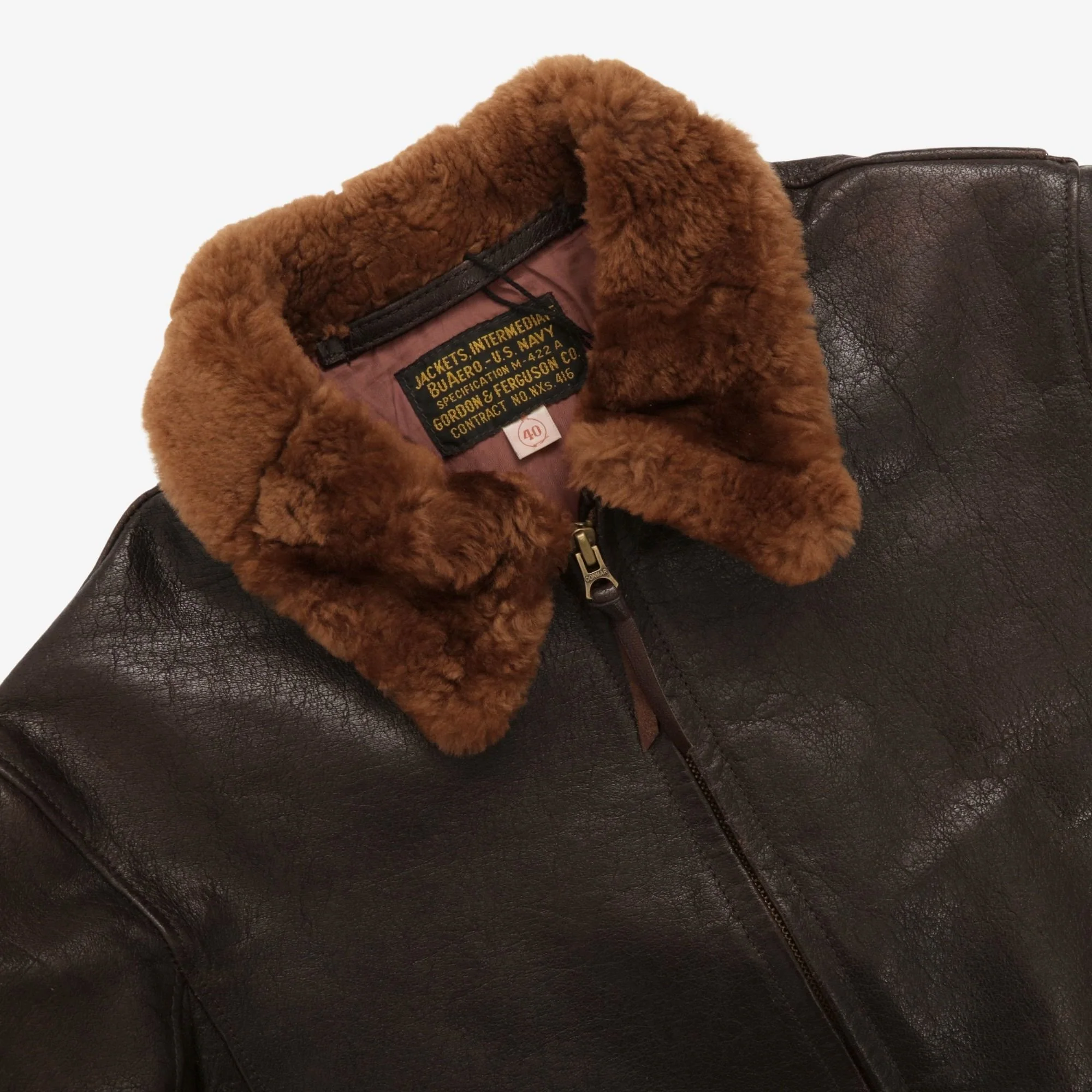 M-422A Leather Flight Jacket - Image 3