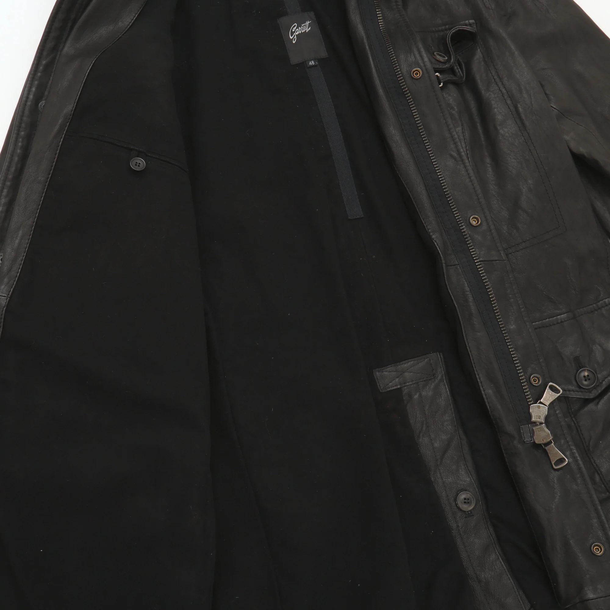 Custom Leather Jacket + Hood - Image 4