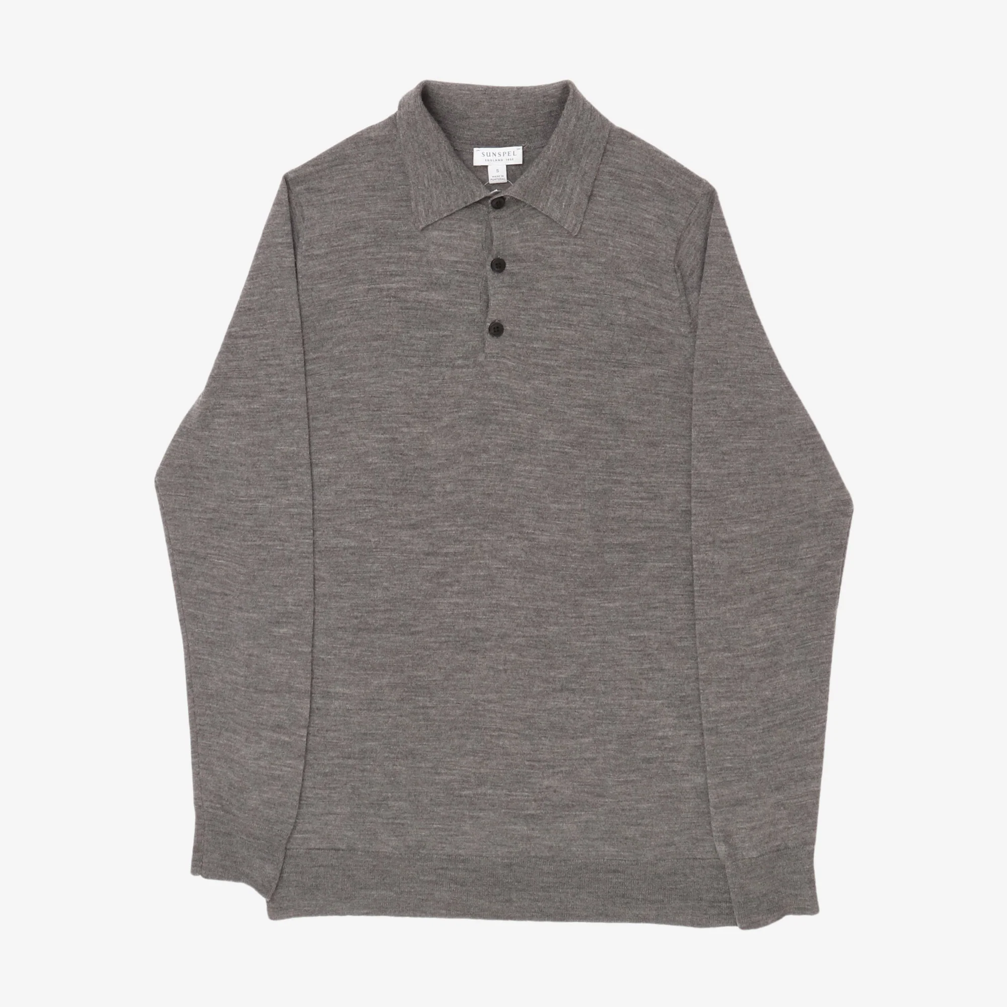 Merino Wool LS Polo