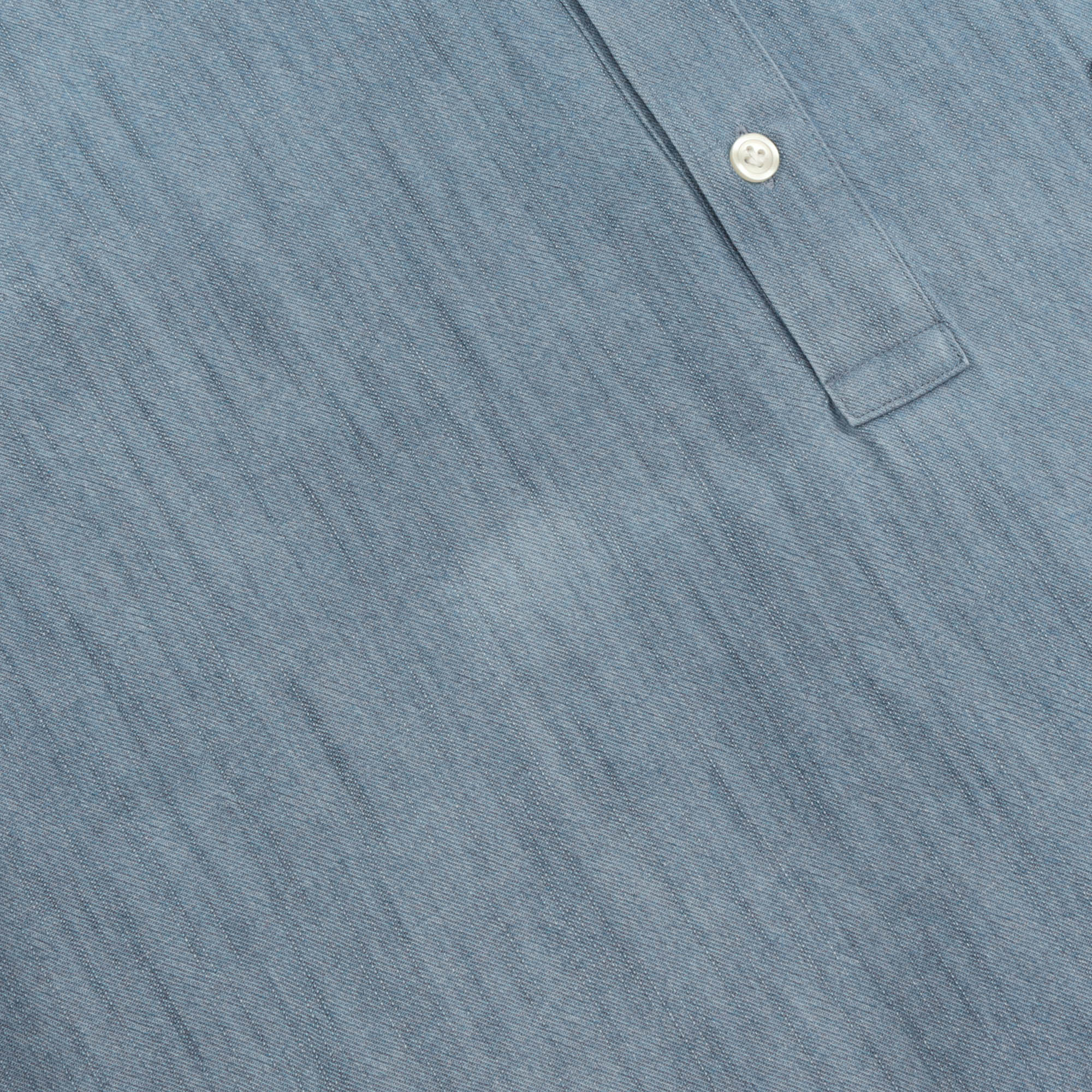 Mid Denim Popover Shirt - Image 3