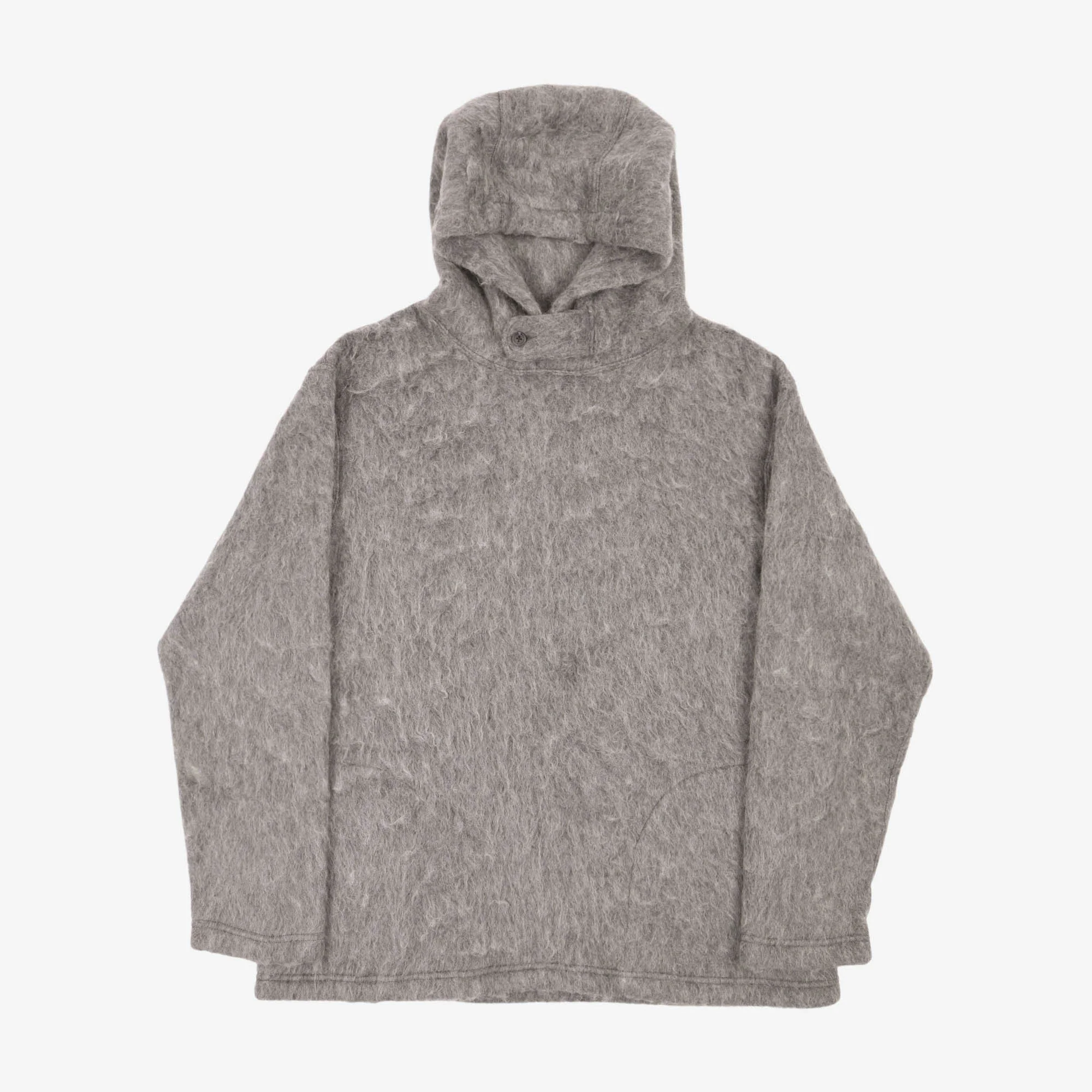 Mohair Pullover Hooded Sweatshirt
