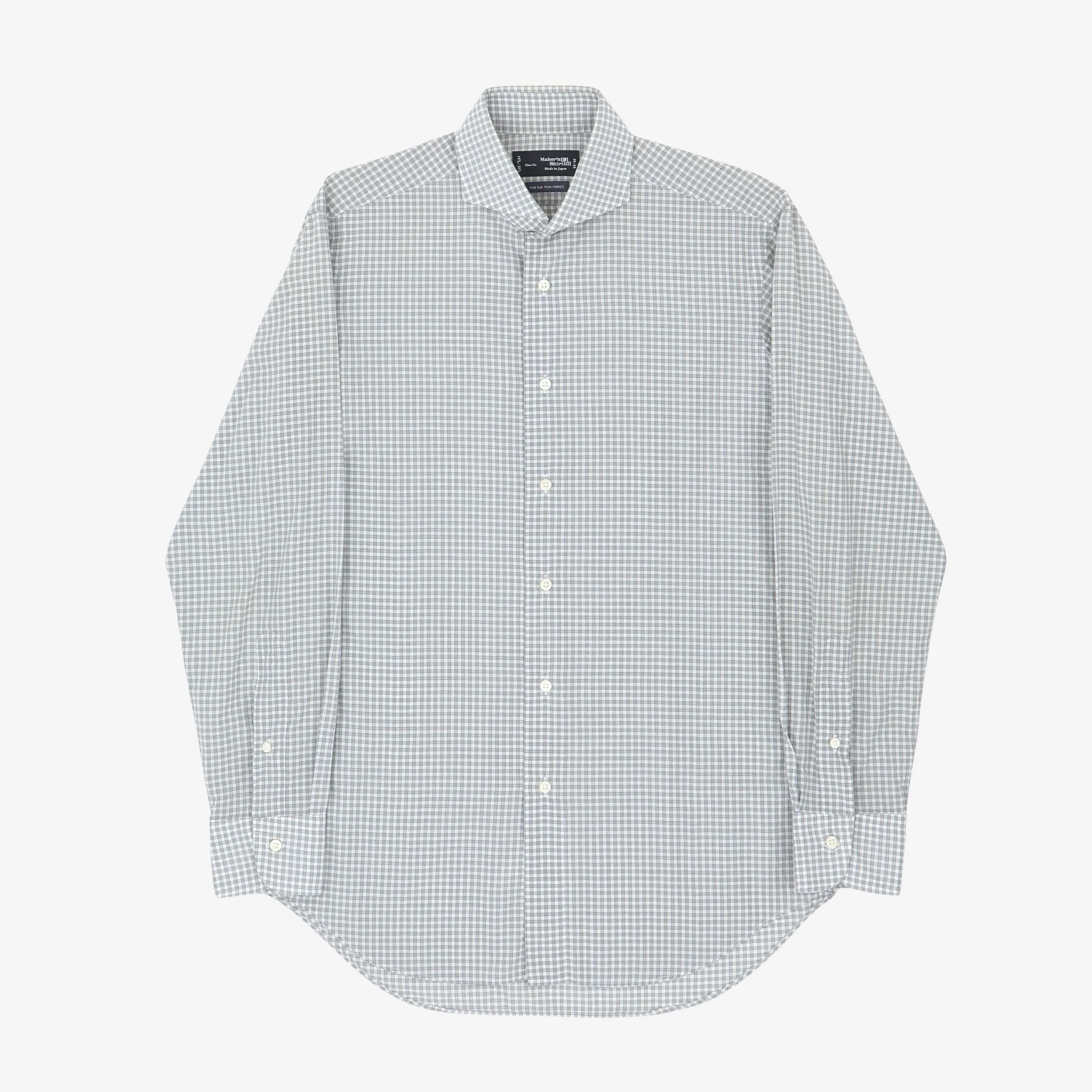 One Piece Collar Check Shirt
