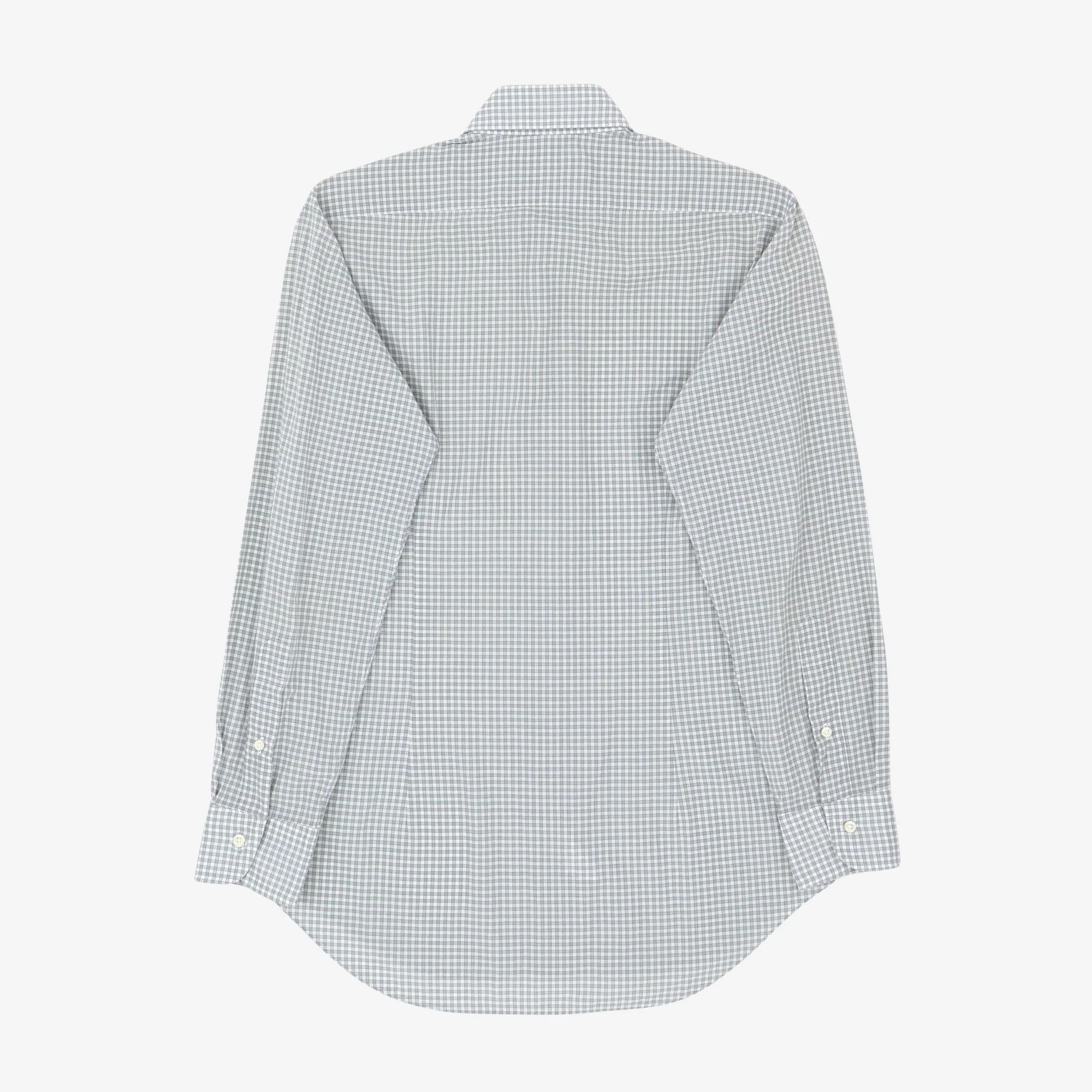 One Piece Collar Check Shirt - Image 2