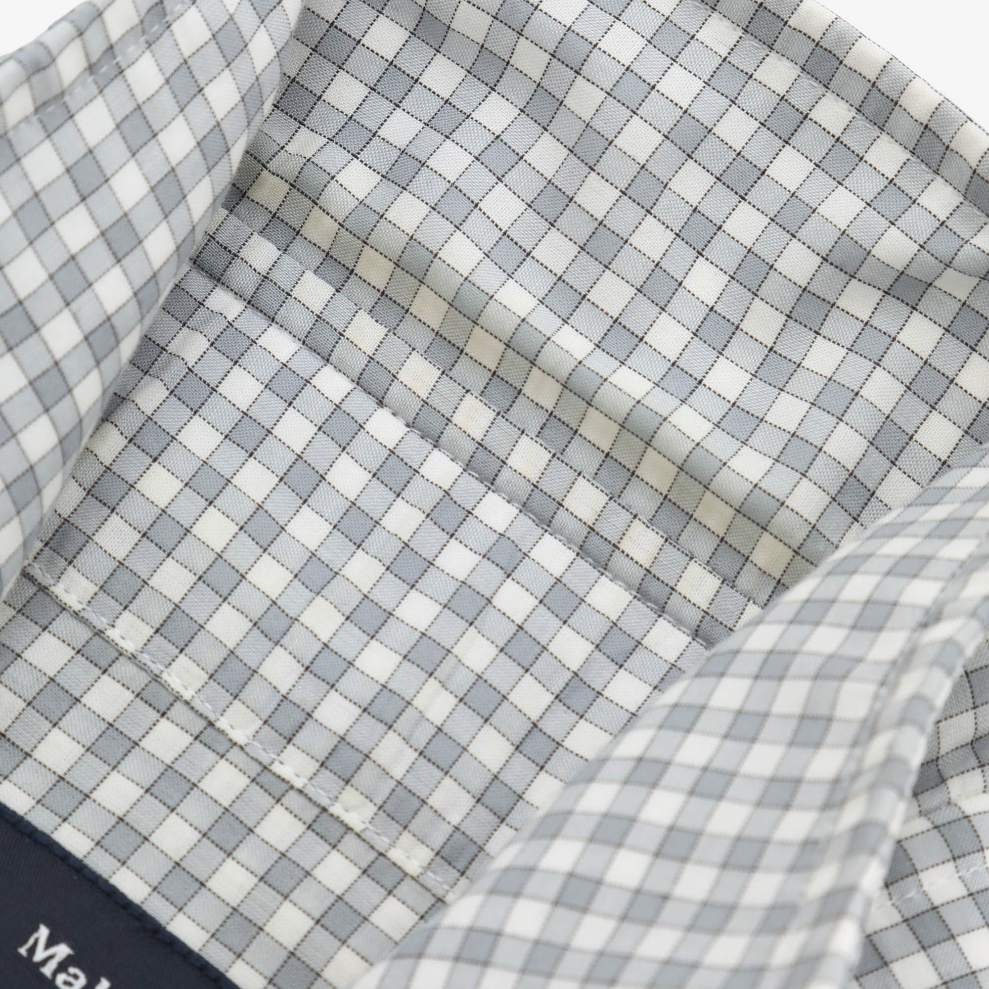 One Piece Collar Check Shirt - Image 4