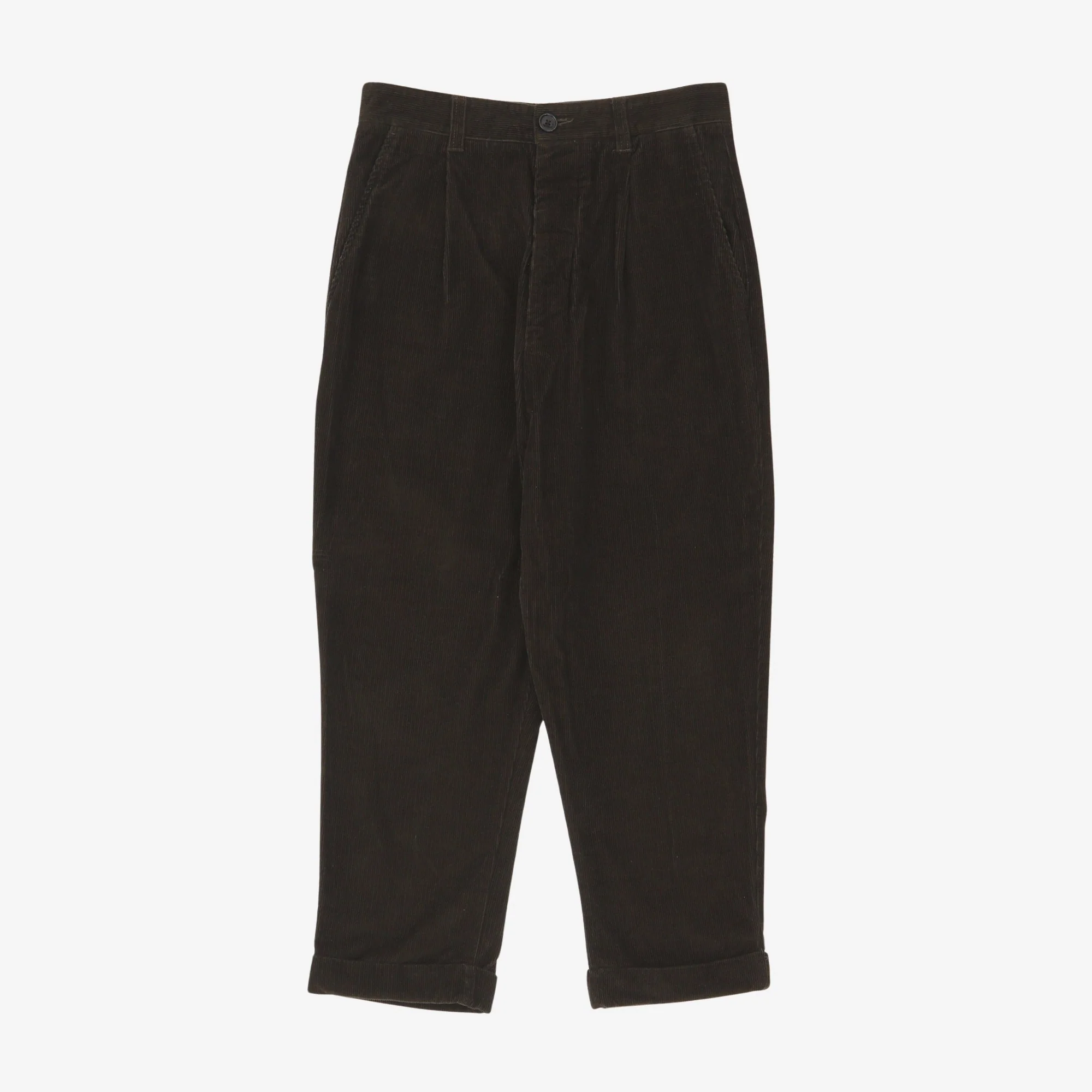 One Tuck Corduroy Pants (29W x 22L)