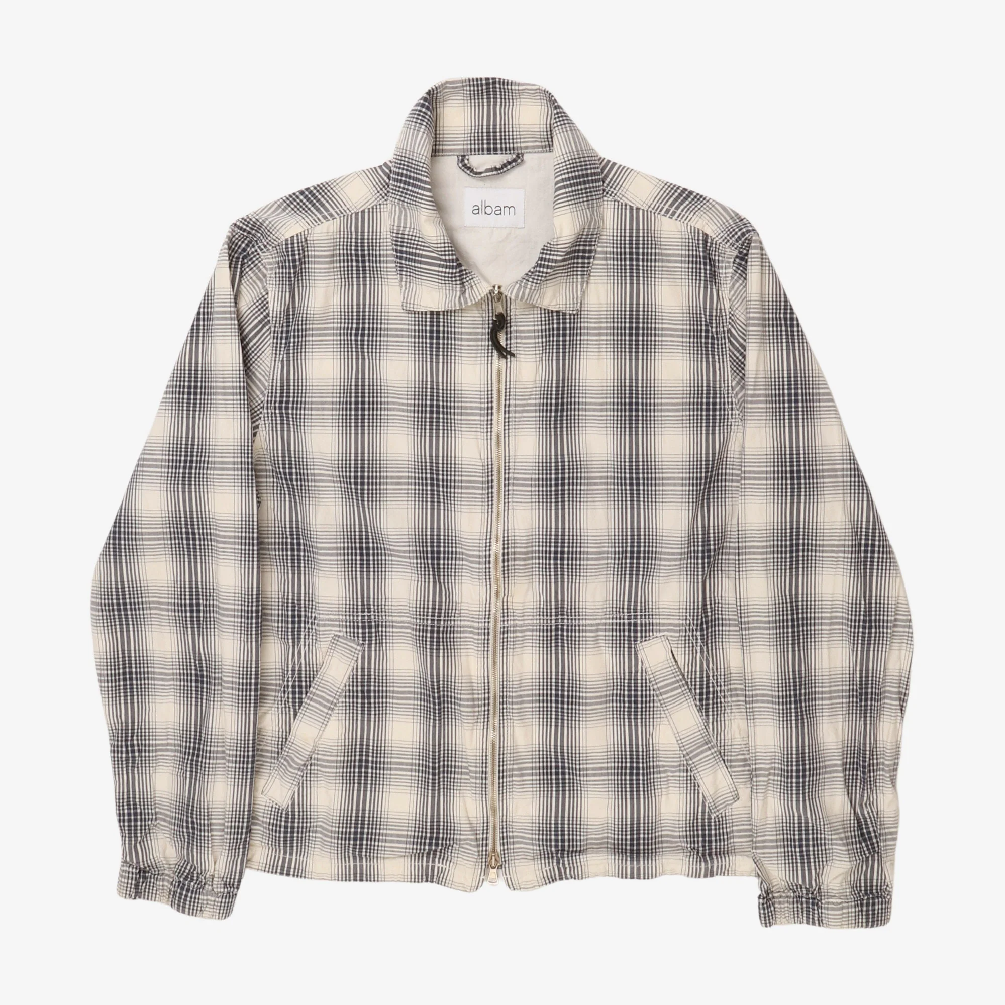 Garment Dyed Check Harrington