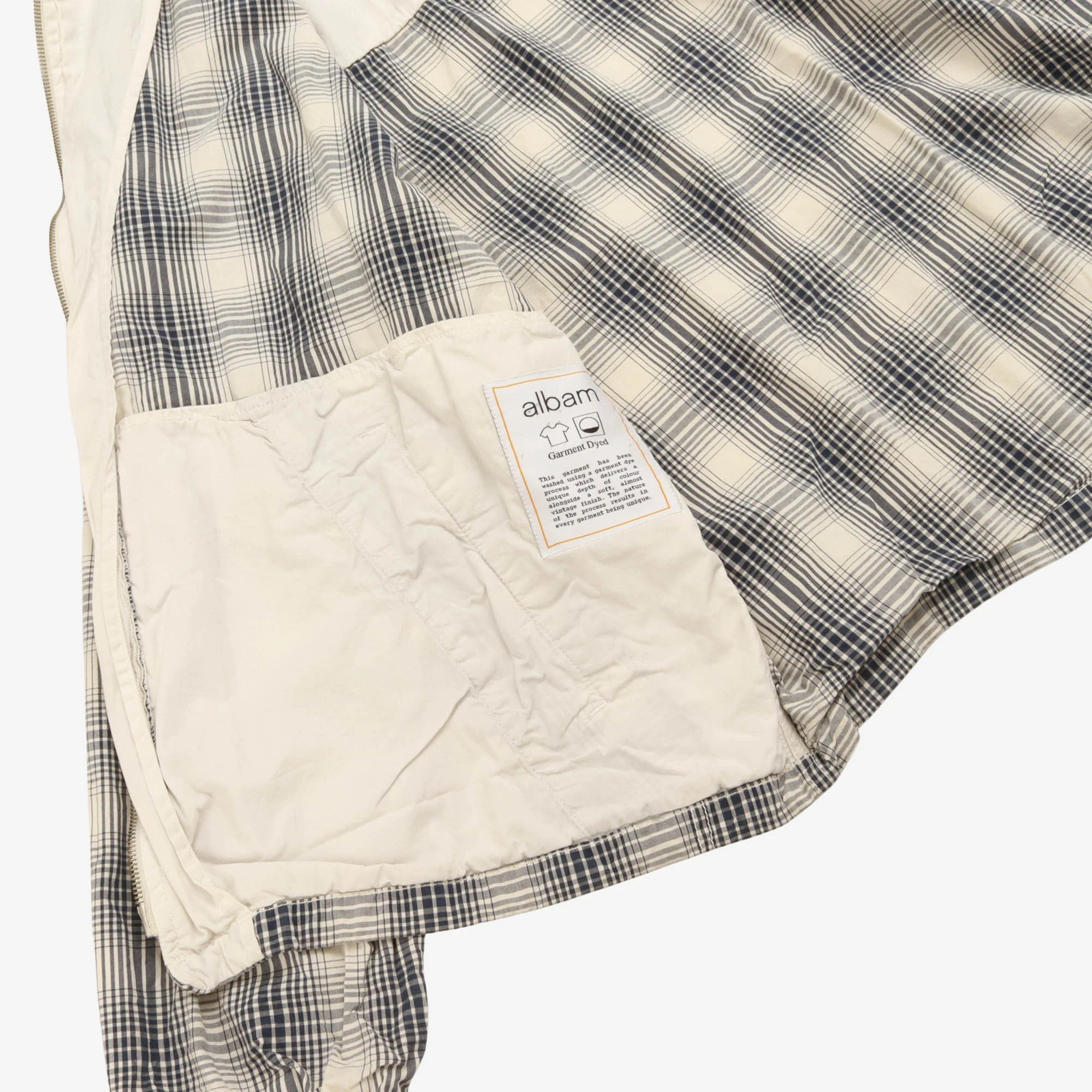 Garment Dyed Check Harrington - Image 4