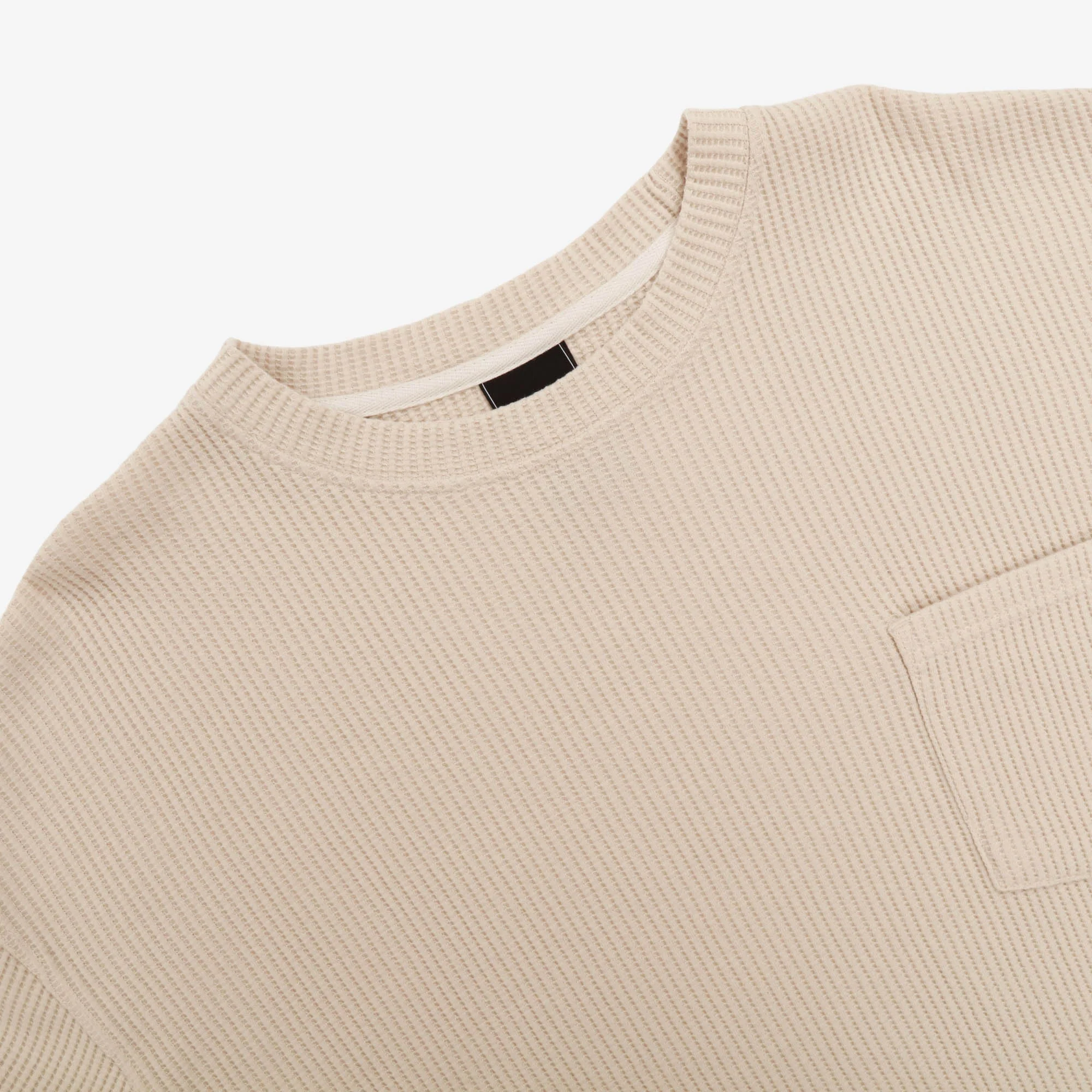 Oversized Waffle Pocket Tee - Image 3