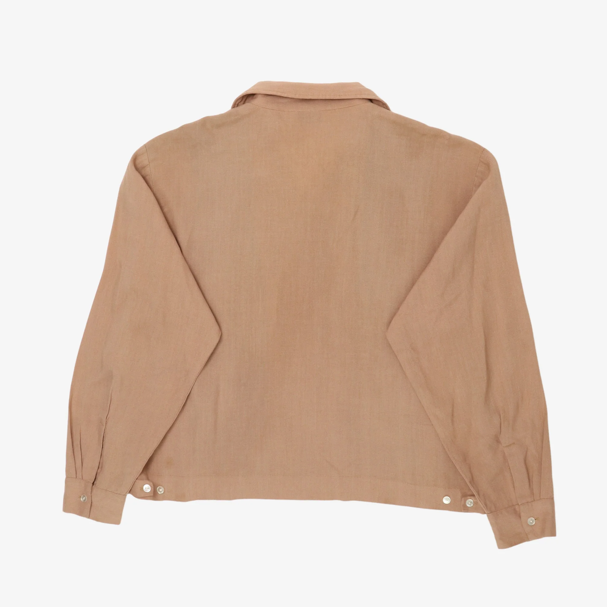 1950s Leather Panelled Shirt - Image 2