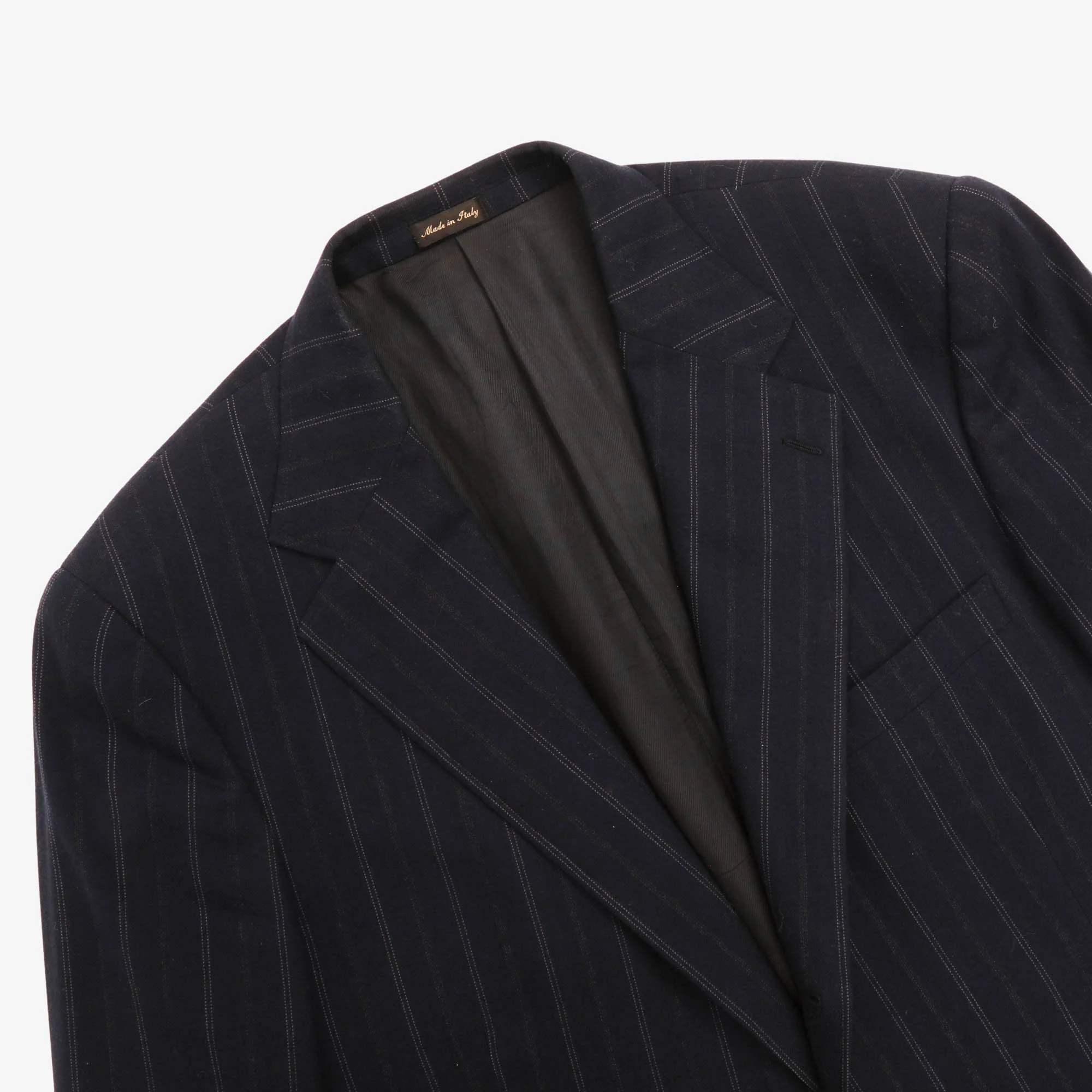 Pinstripe Wool Blazer - Image 3