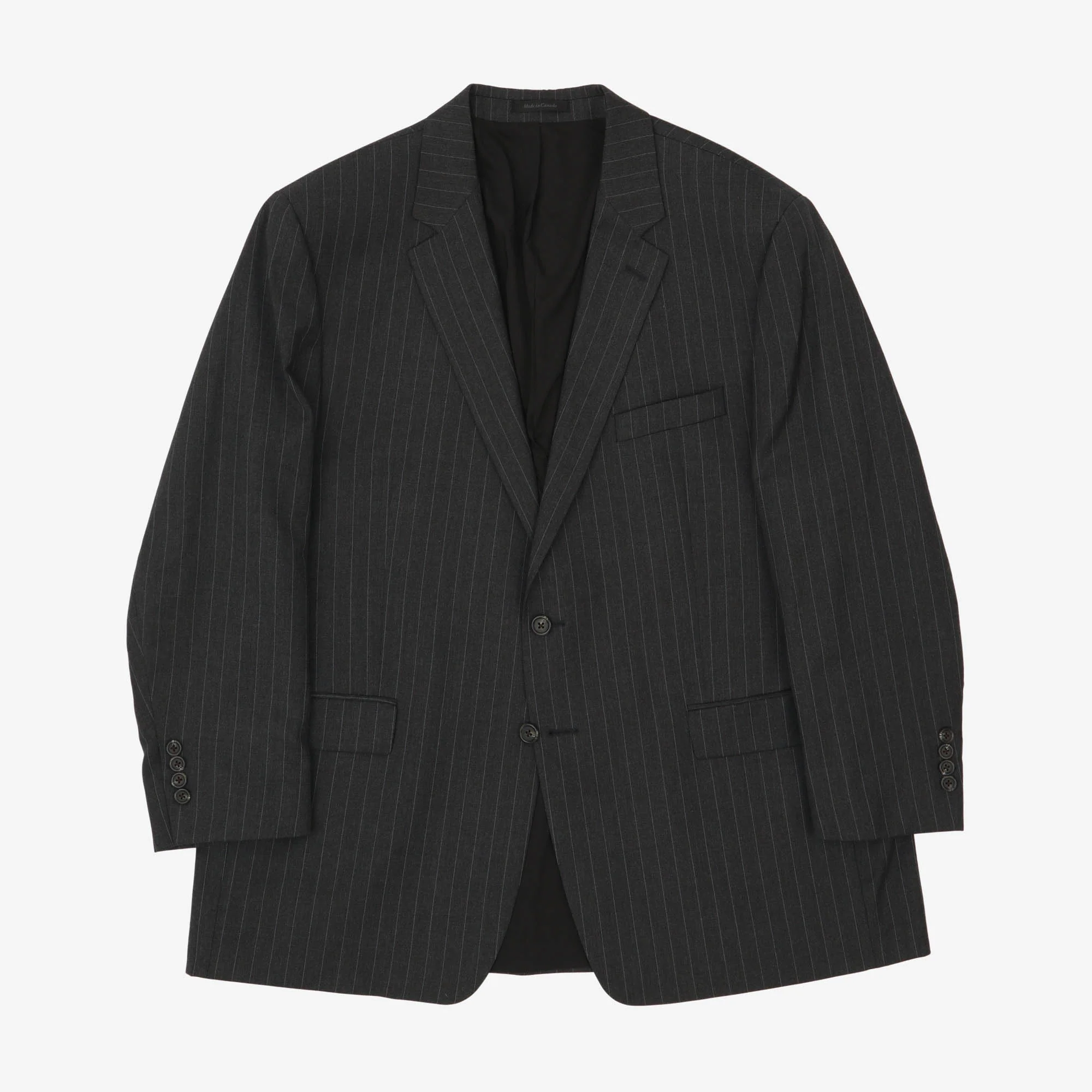 Pinstripe Wool Suit