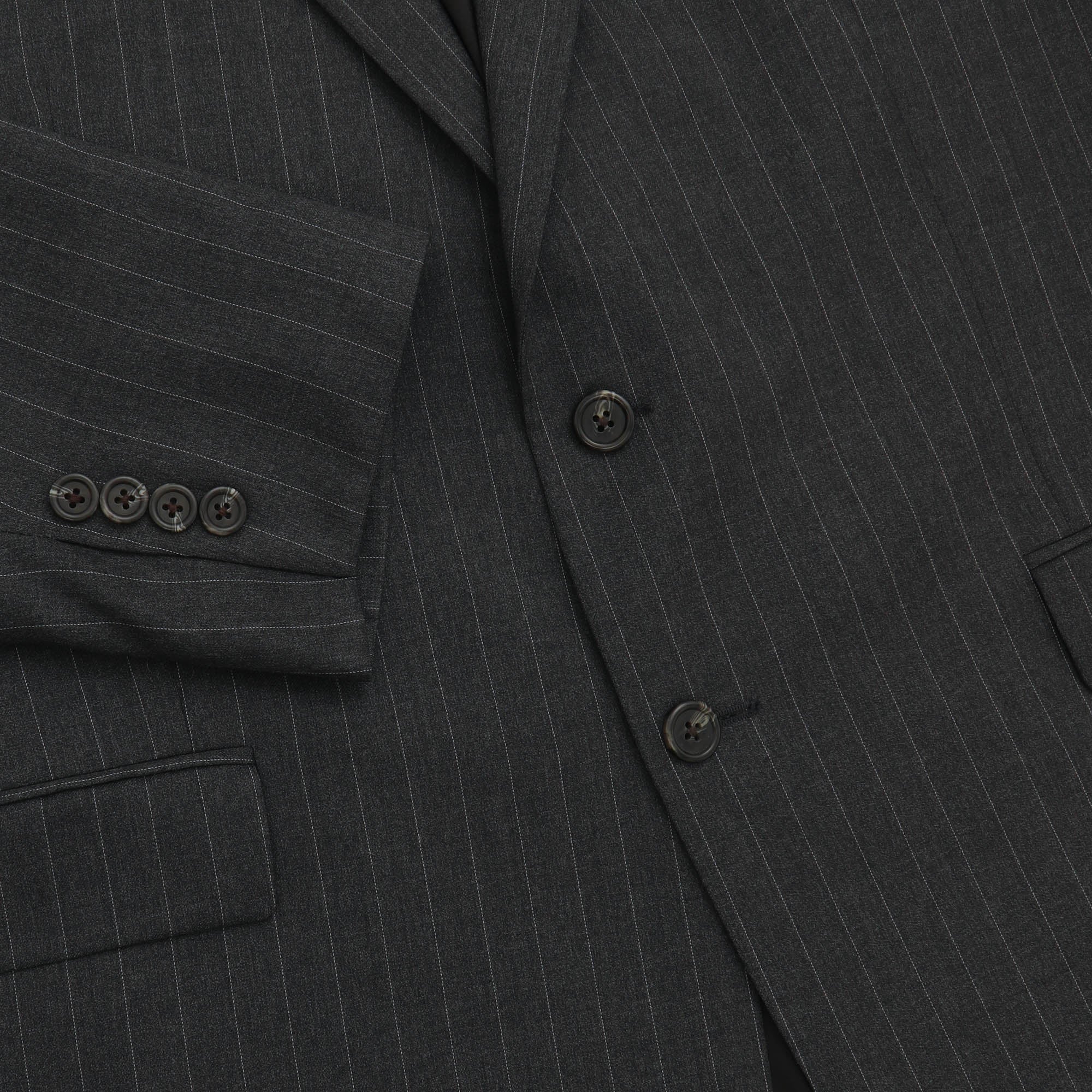 Pinstripe Wool Suit - Image 3