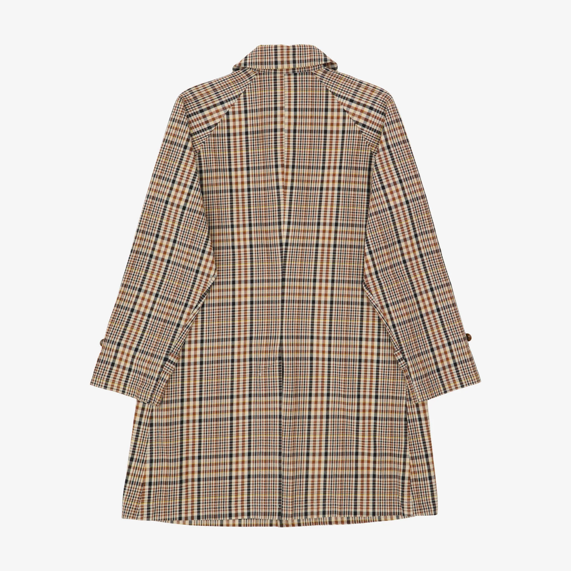 Plaid Flannel Twill Raglan Coat - Image 2