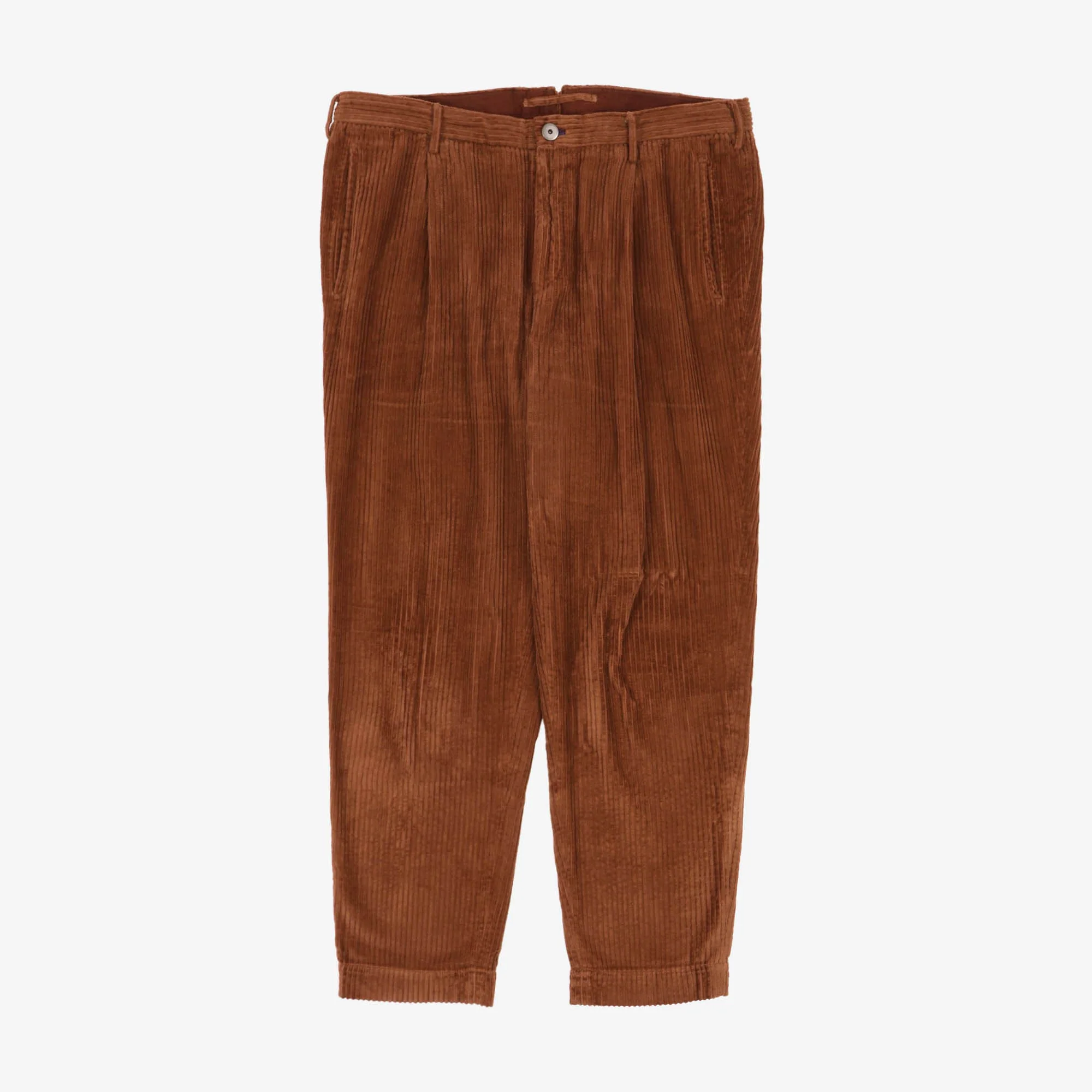Pleated Corduroy Trousers (38W X 29L)