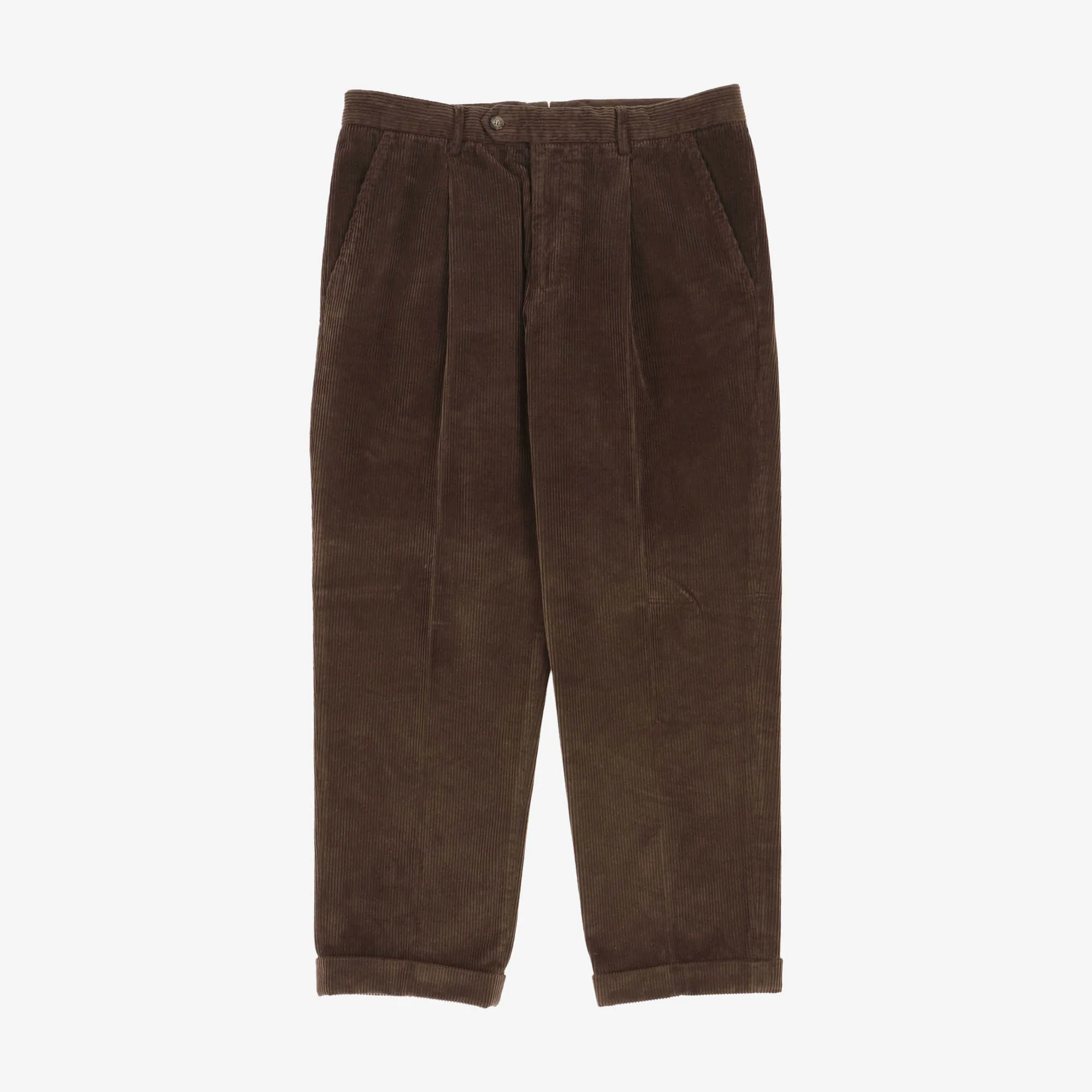 Pleated Corduroy Trousers (32W X 27L)