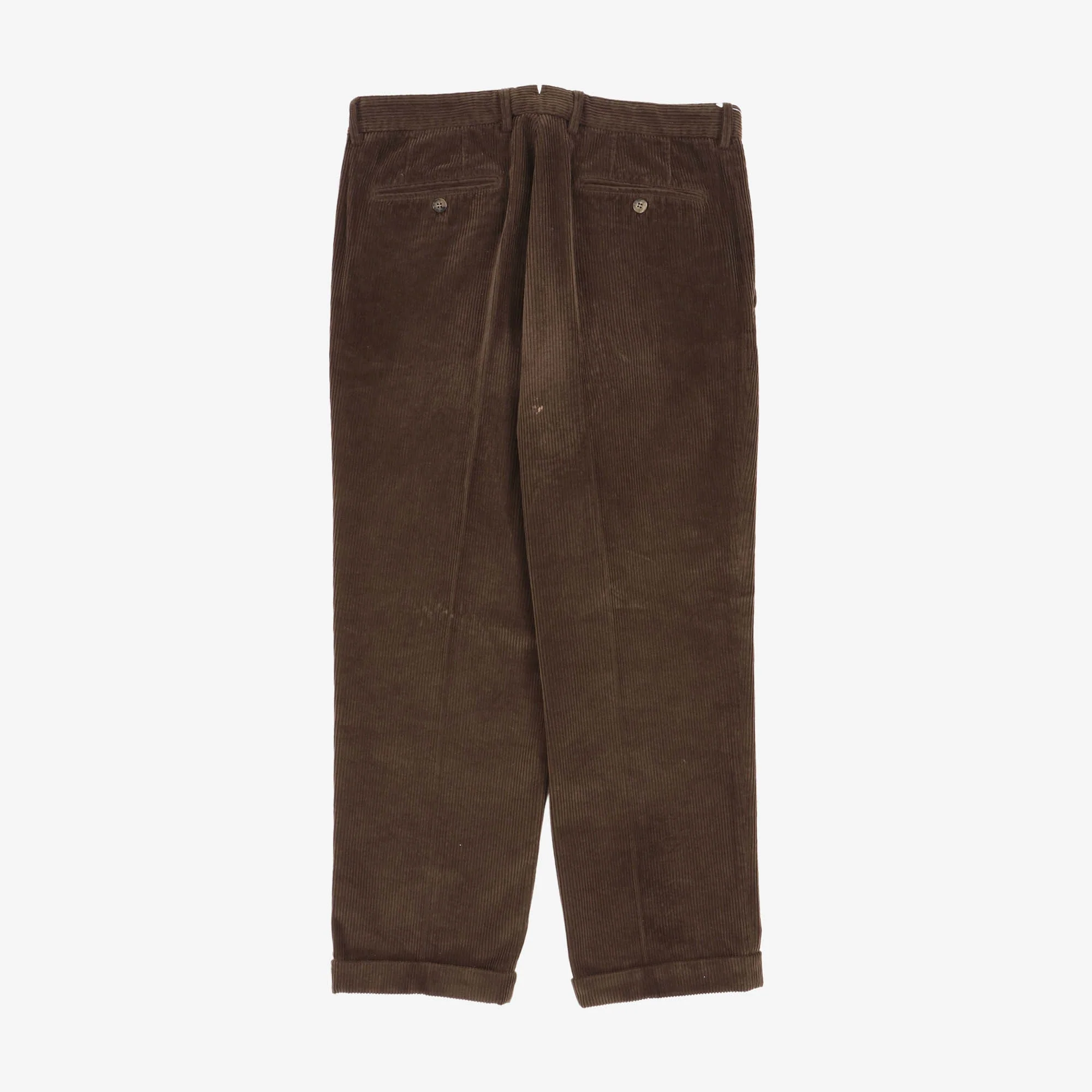 Pleated Corduroy Trousers (32W X 27L) - Image 2