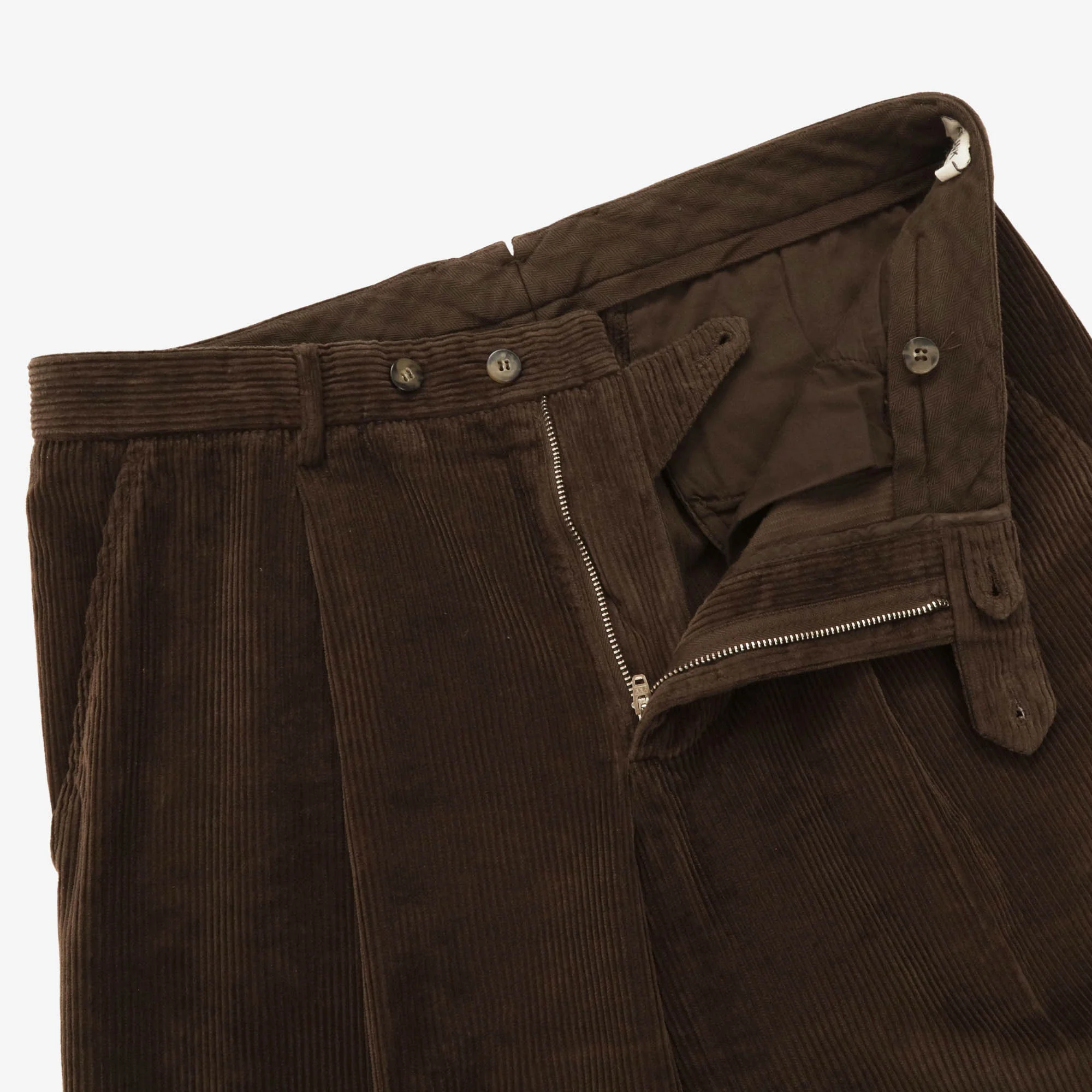 Pleated Corduroy Trousers (32W X 27L) - Image 3