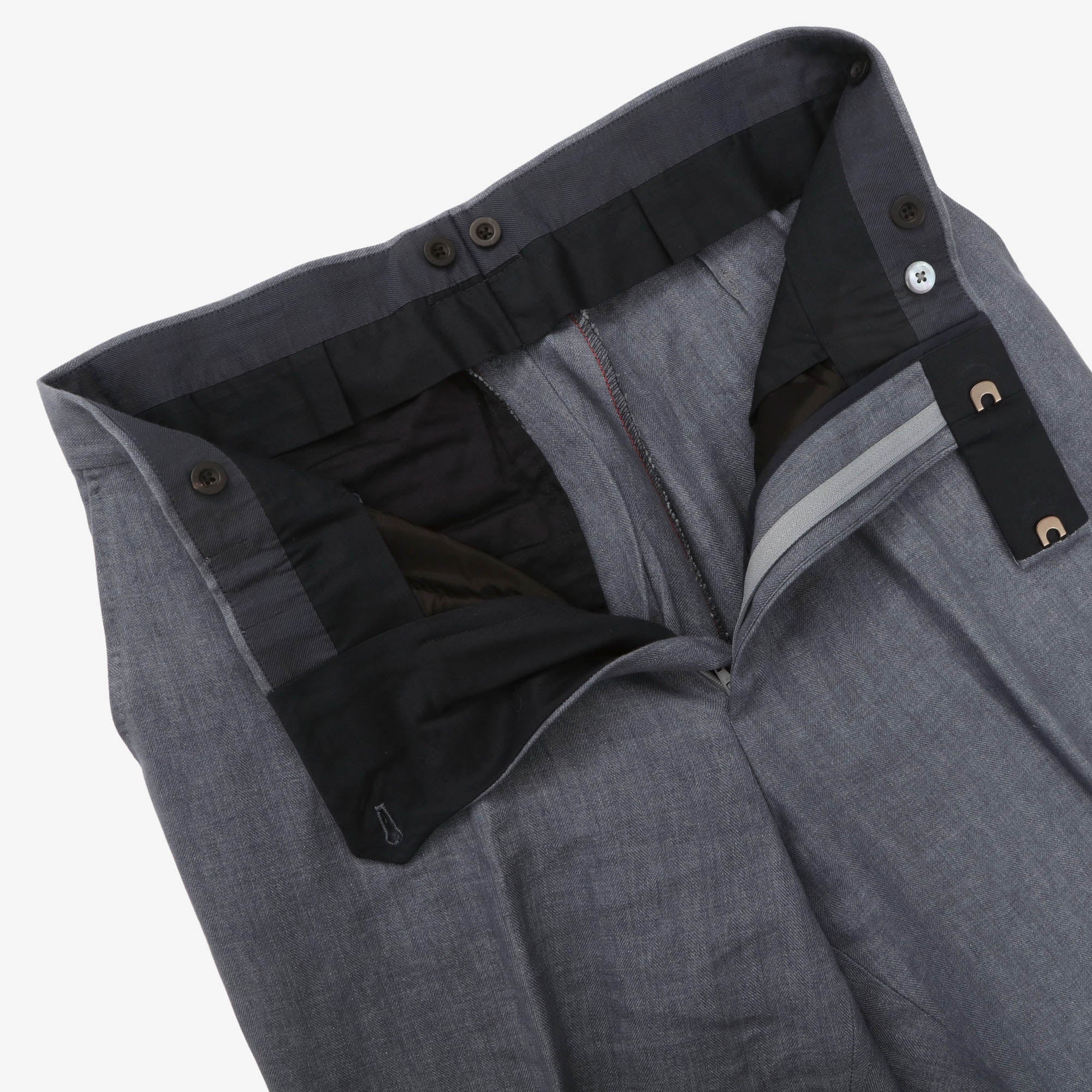 Pleated Linen Trousers (32W X 26.5L) - Image 3