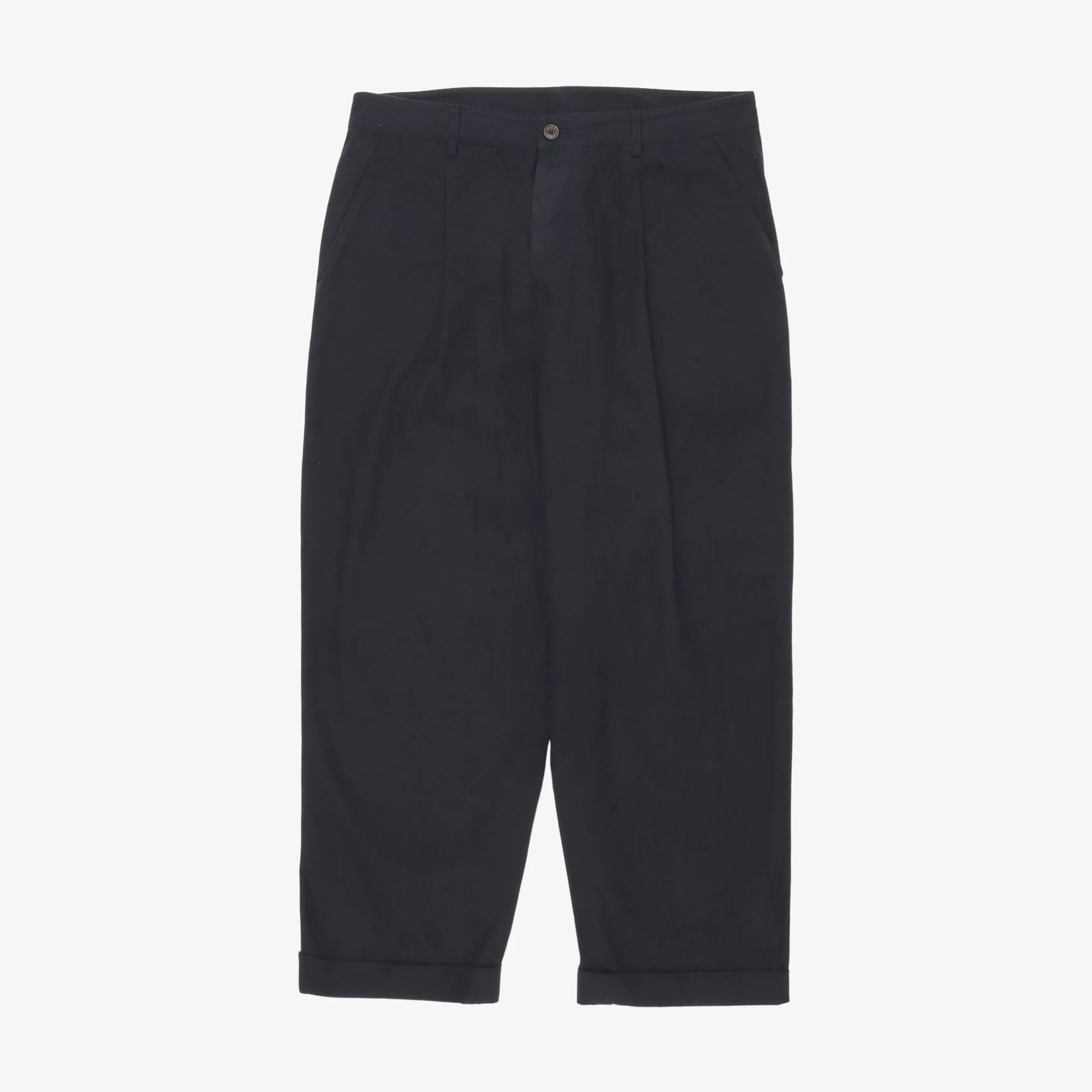 Brushed Cotton Pleated Trousers (36W X 30L)