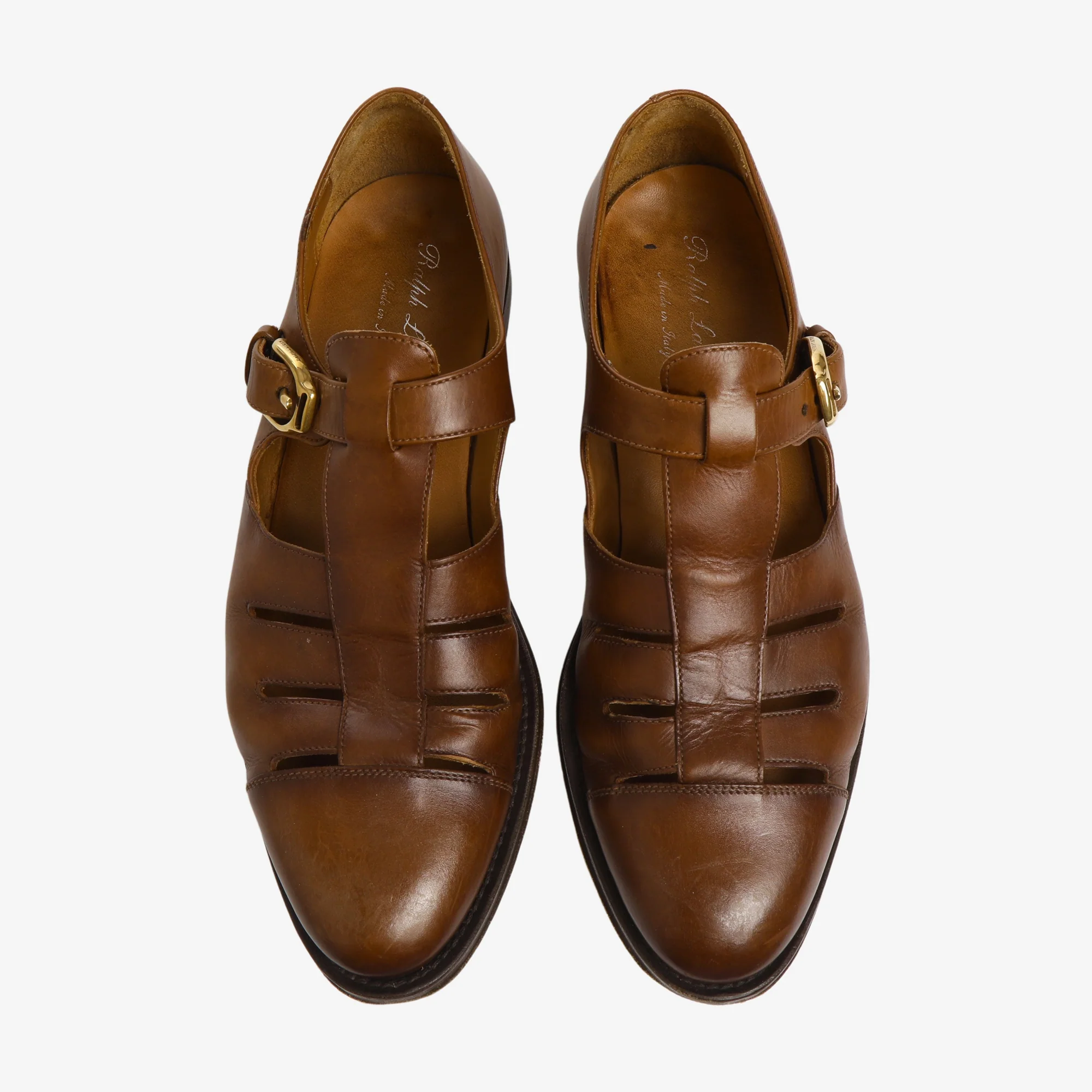 Purple Label Burnished Leather Fisherman Sandal - Image 5